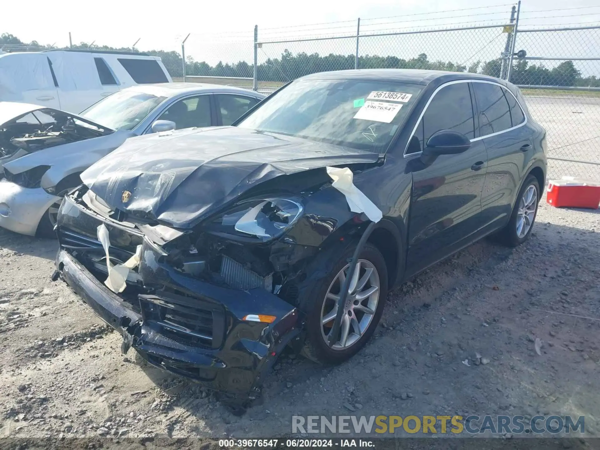 2 Photograph of a damaged car WP1AA2AY8LDA03452 PORSCHE CAYENNE 2020