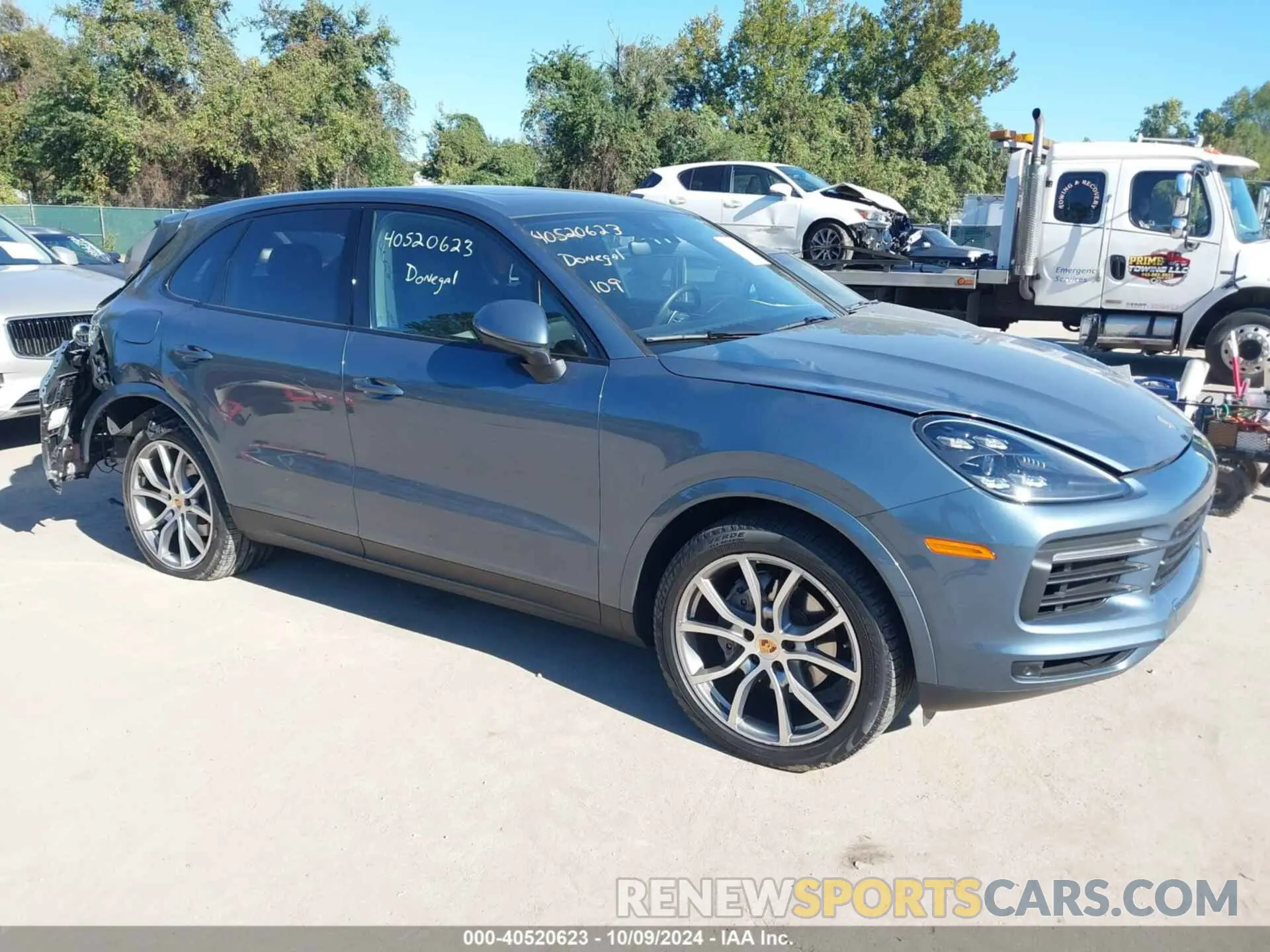 1 Photograph of a damaged car WP1AA2AYXLDA04523 PORSCHE CAYENNE 2020