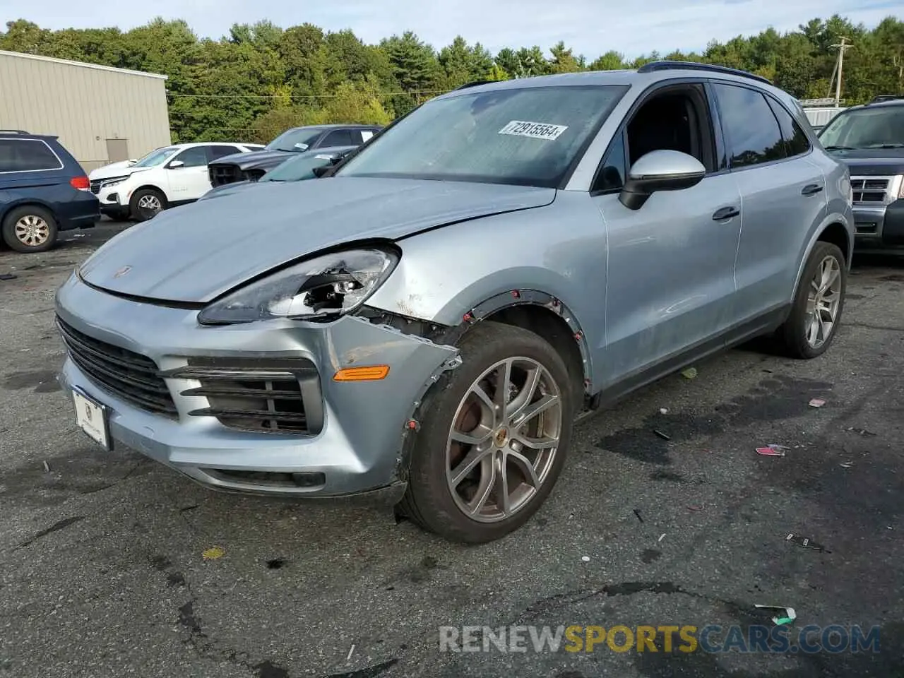 1 Photograph of a damaged car WP1AA2AYXLDA09124 PORSCHE CAYENNE 2020