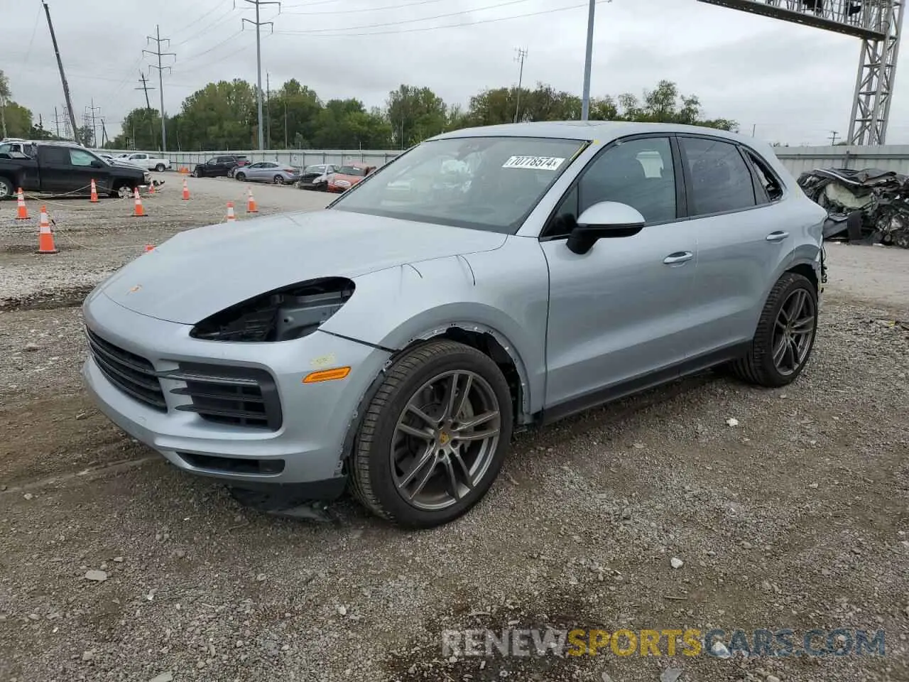 1 Photograph of a damaged car WP1AB2AY8LDA27666 PORSCHE CAYENNE 2020