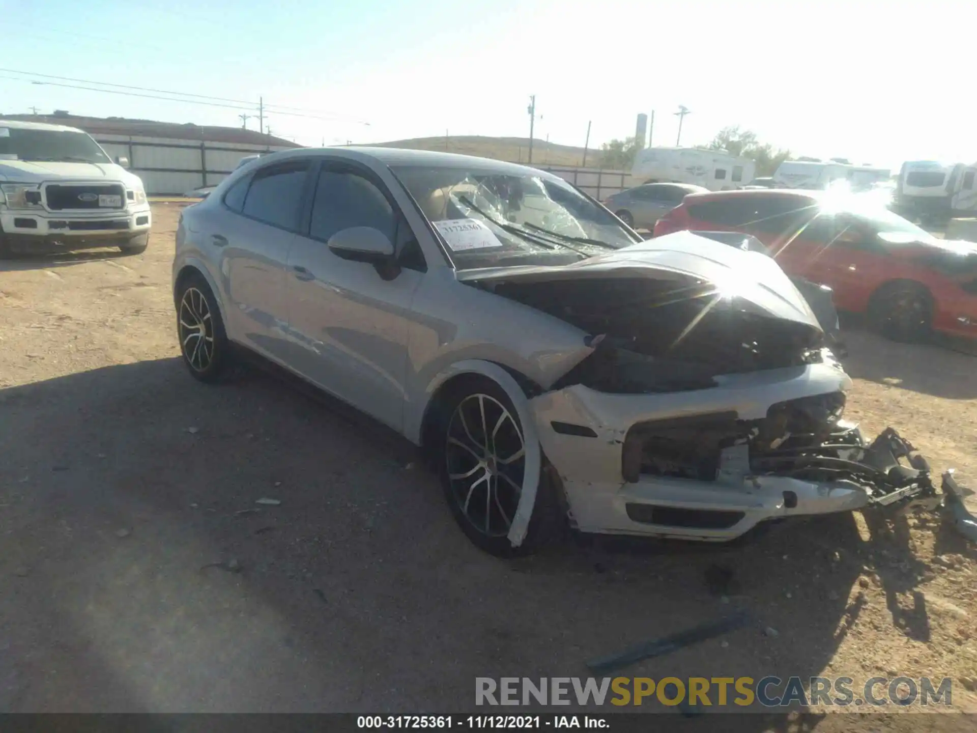 1 Photograph of a damaged car WP1BA2AY6LDA47969 PORSCHE CAYENNE 2020