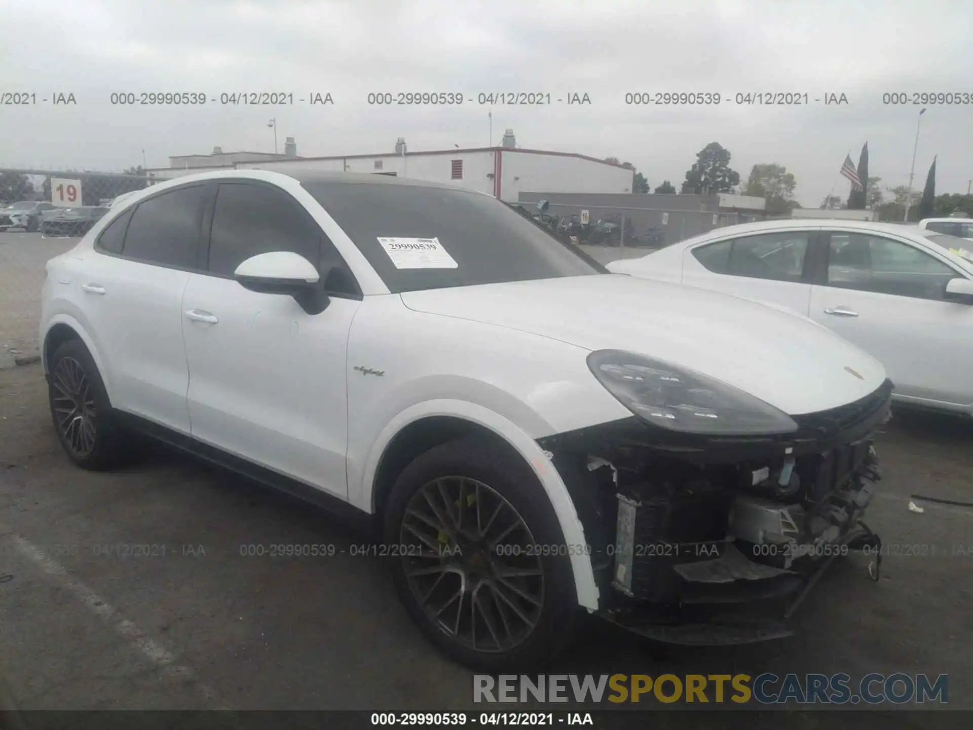 1 Photograph of a damaged car WP1BE2AY1LDA55272 PORSCHE CAYENNE 2020