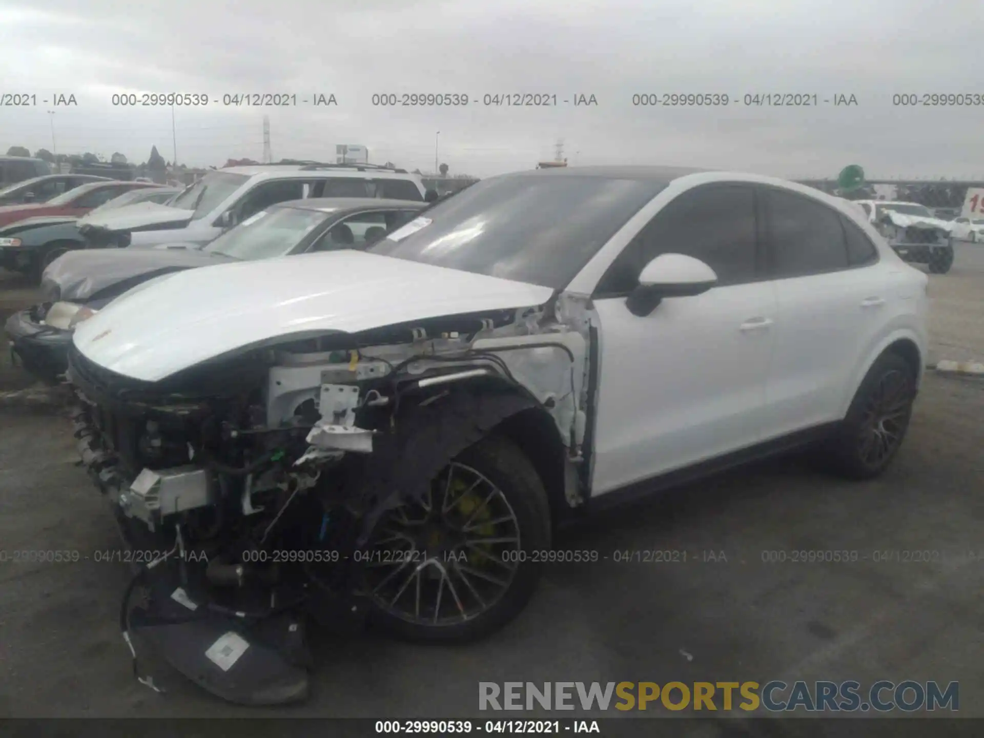 2 Photograph of a damaged car WP1BE2AY1LDA55272 PORSCHE CAYENNE 2020