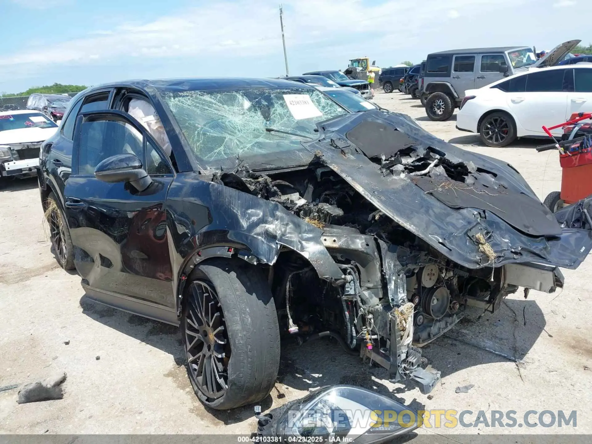 1 Photograph of a damaged car WP1AA2AY2MDA01195 PORSCHE CAYENNE 2021