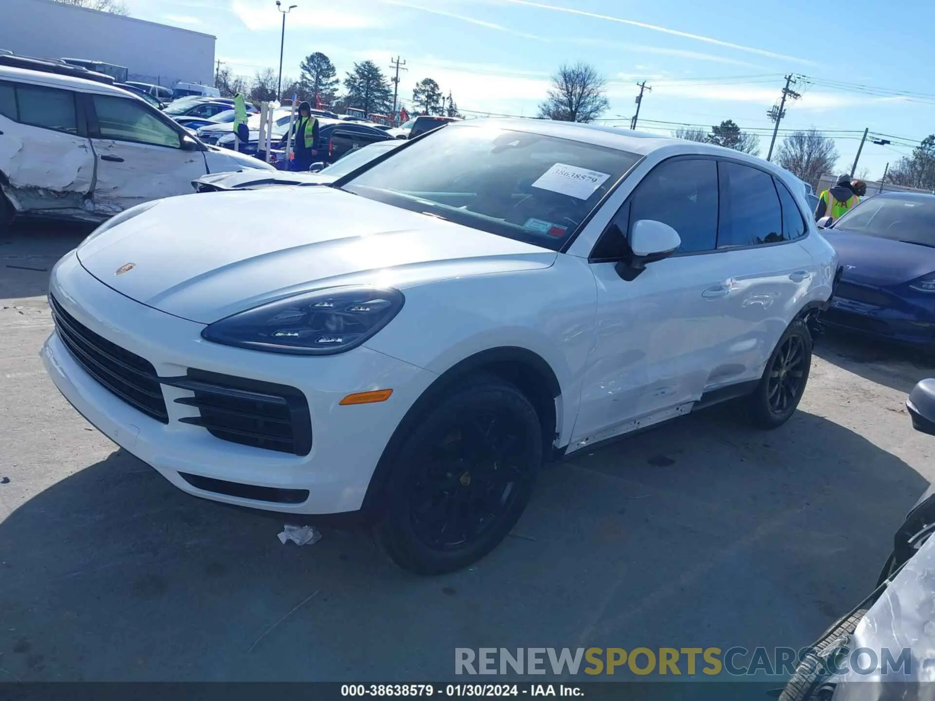 2 Photograph of a damaged car WP1AA2AY4MDA06950 PORSCHE CAYENNE 2021