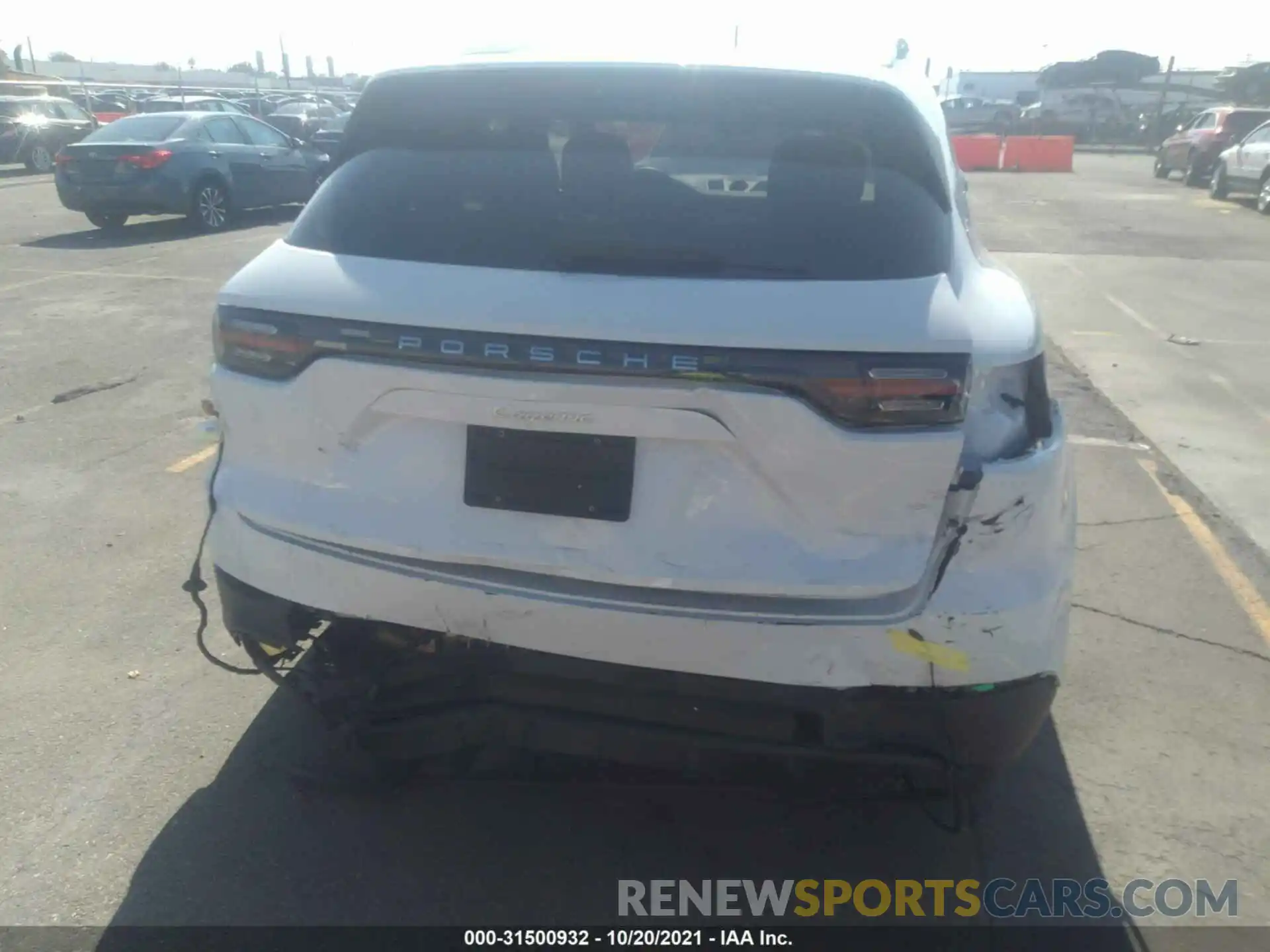 6 Photograph of a damaged car WP1AA2AY5MDA01384 PORSCHE CAYENNE 2021