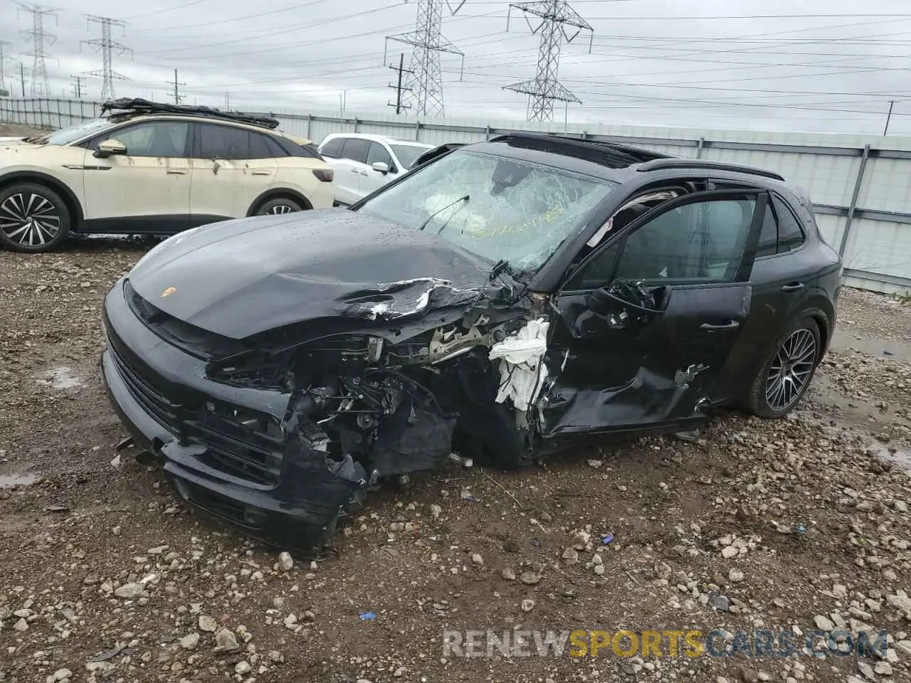 1 Photograph of a damaged car WP1AA2AY0NDA04582 PORSCHE CAYENNE 2022