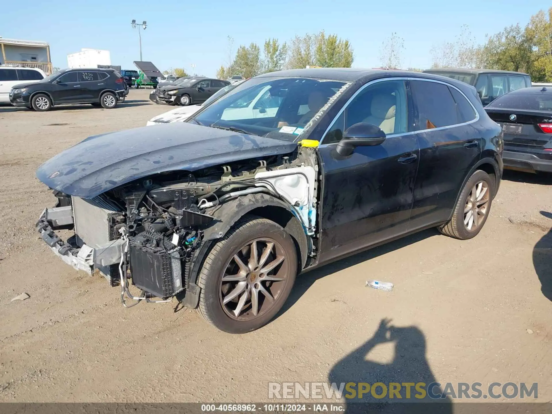 2 Photograph of a damaged car WP1AA2AY6NDA04103 PORSCHE CAYENNE 2022