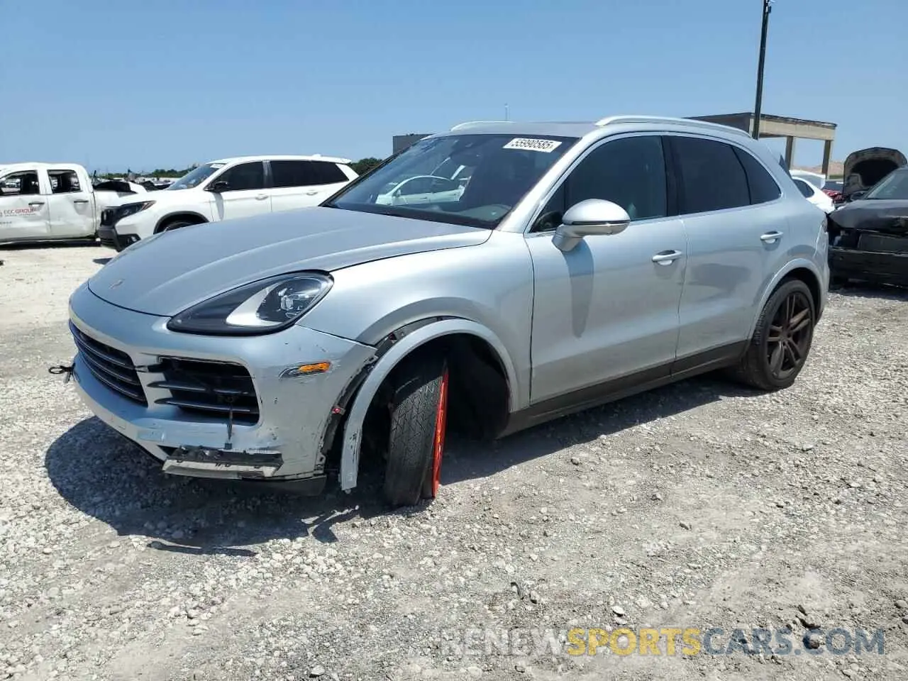 1 Photograph of a damaged car WP1AA2AY8NDA01171 PORSCHE CAYENNE 2022