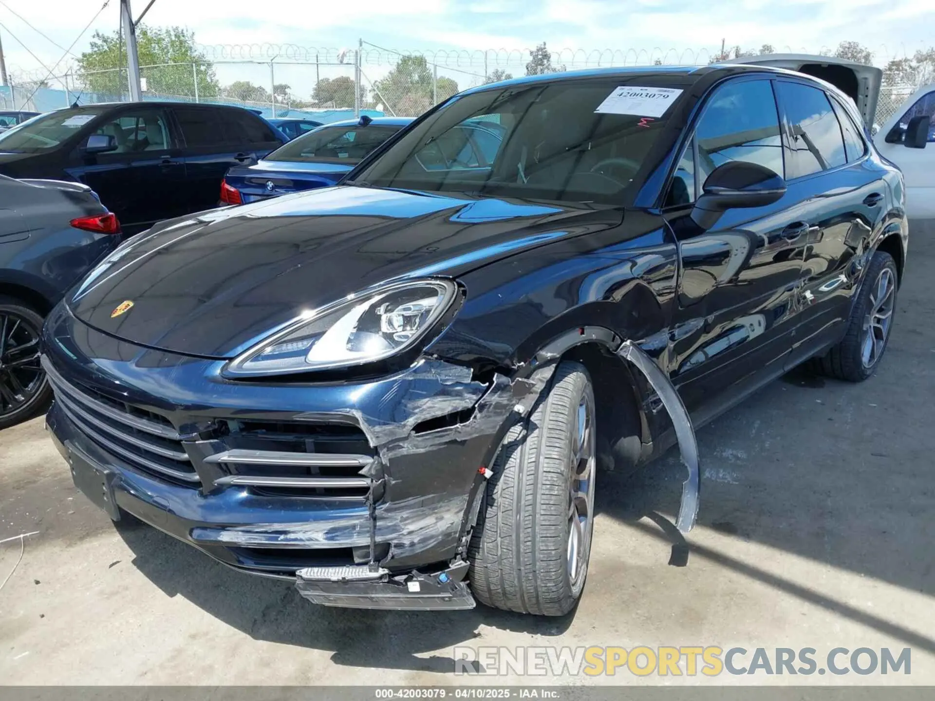 2 Photograph of a damaged car WP1AA2AY3PDA03428 PORSCHE CAYENNE 2023