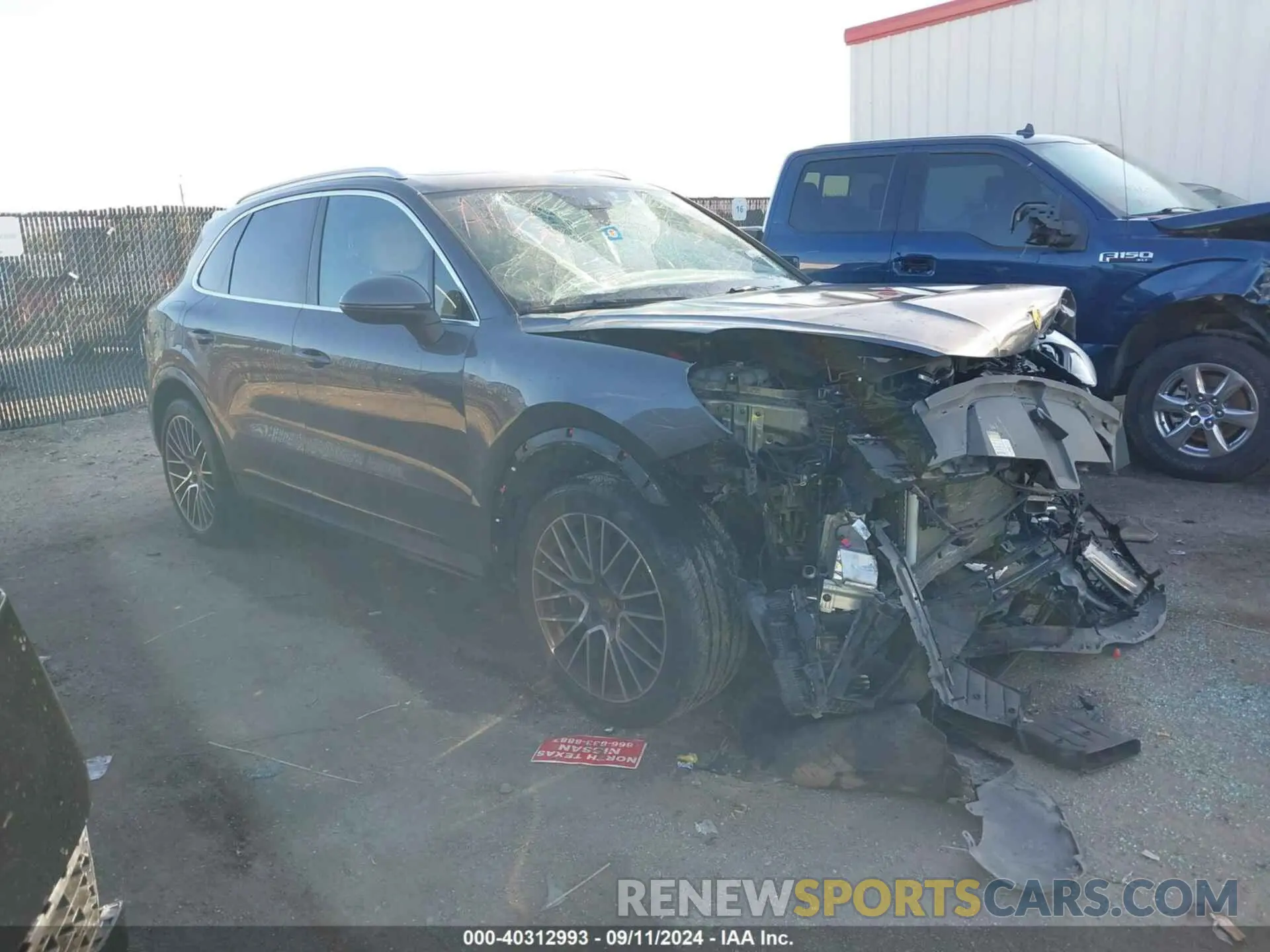 1 Photograph of a damaged car WP1AB2AY7PDA14428 PORSCHE CAYENNE 2023