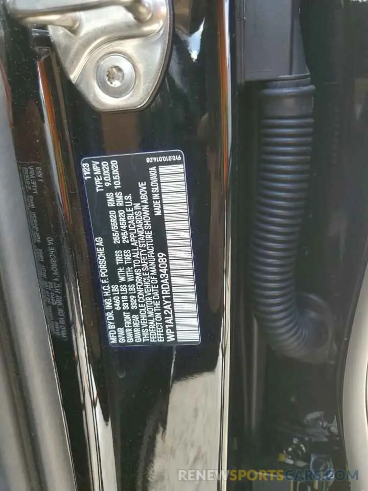 14 Photograph of a damaged car WP1AL2AY1RDA34089 PORSCHE CAYENNE 2024