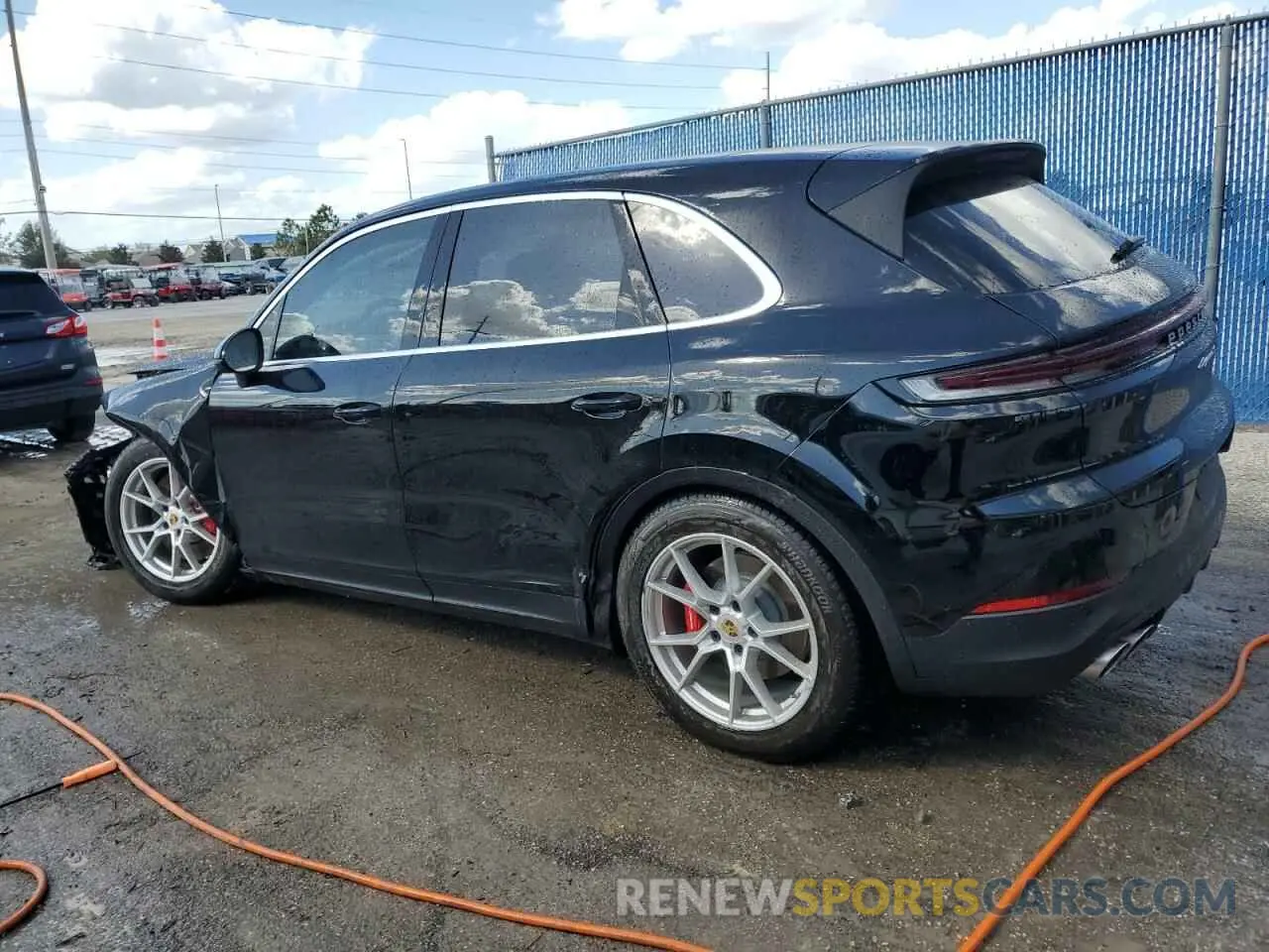 2 Photograph of a damaged car WP1AL2AY1RDA34089 PORSCHE CAYENNE 2024