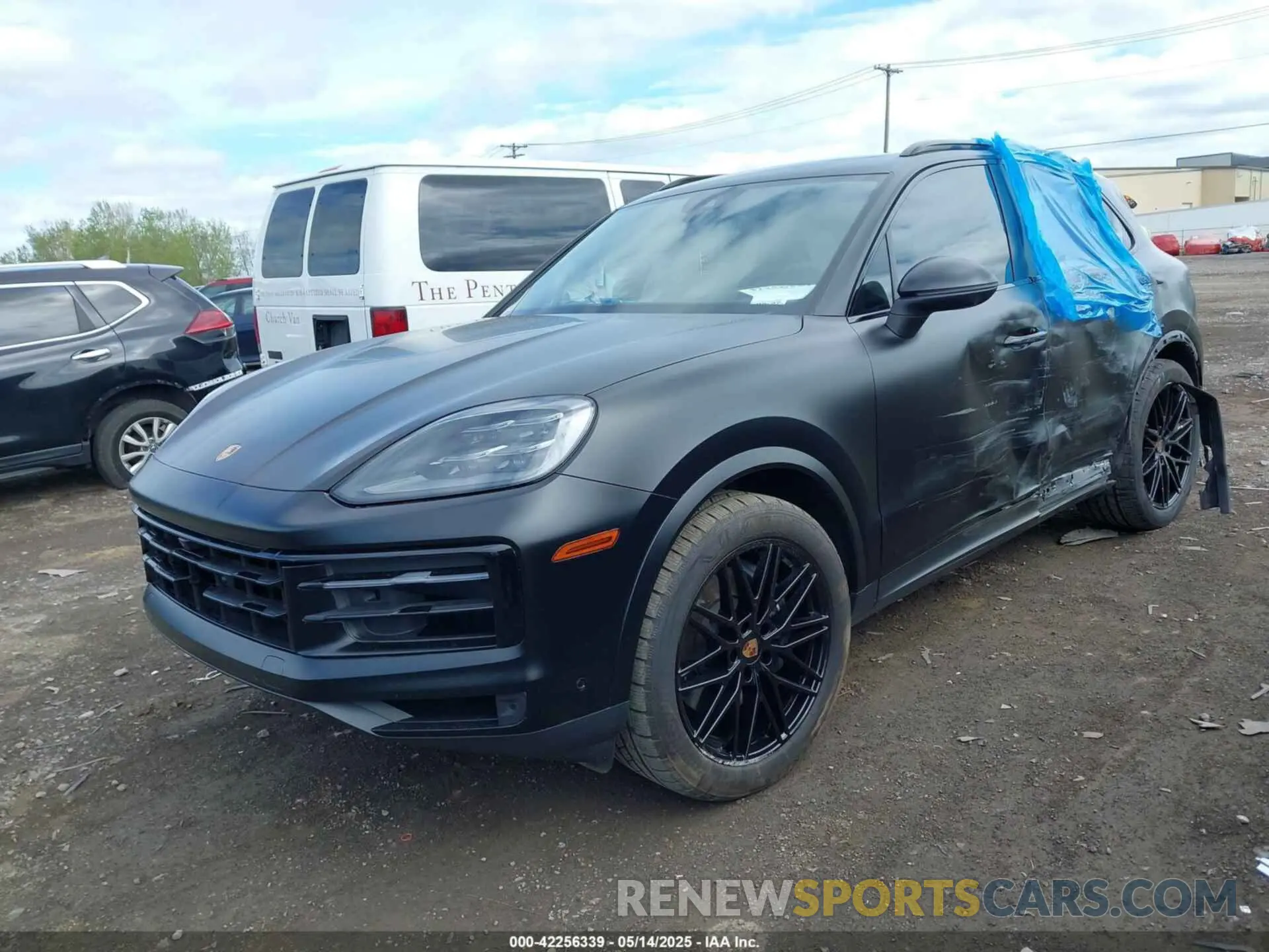 2 Photograph of a damaged car WP1AA2AY1SDA00472 PORSCHE CAYENNE 2025