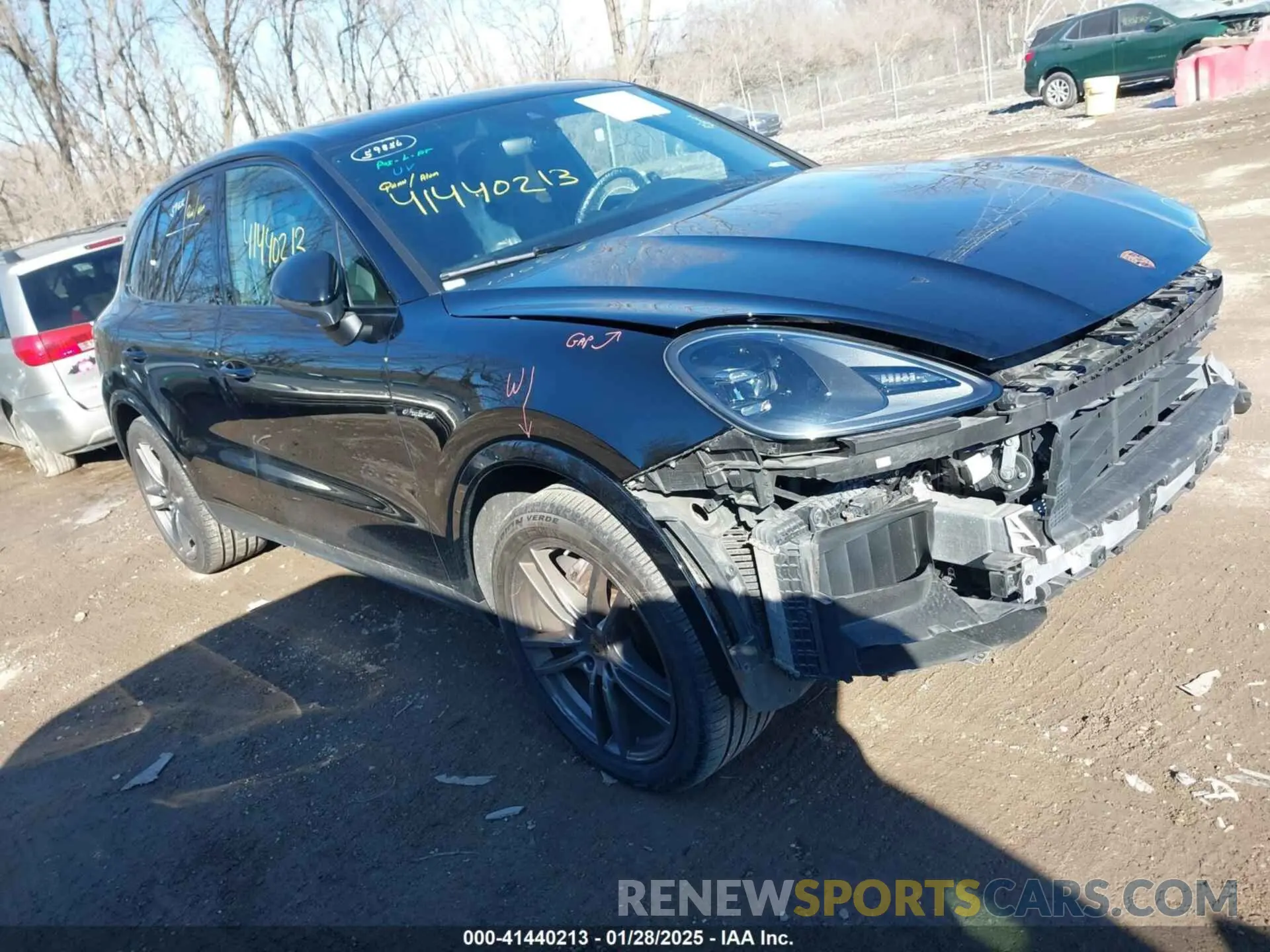 1 Photograph of a damaged car WP1AE2AY2NDA26748 PORSCHE CAYENNE E-HYBRID 2022