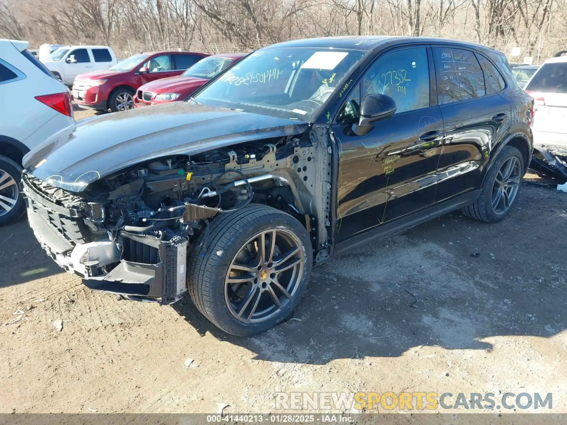 2 Photograph of a damaged car WP1AE2AY2NDA26748 PORSCHE CAYENNE E-HYBRID 2022