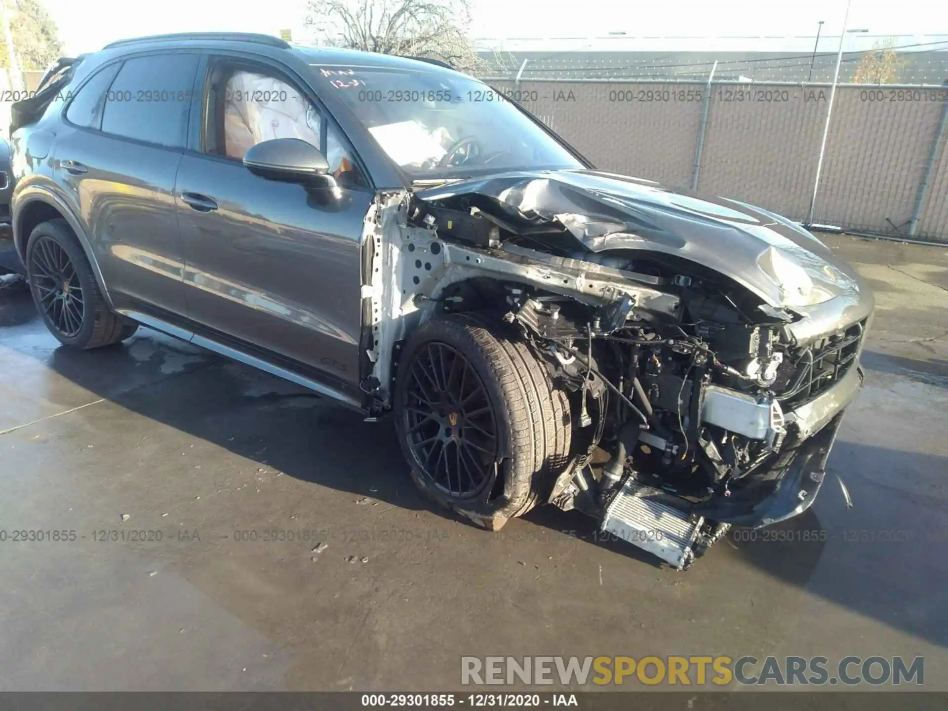 1 Photograph of a damaged car WP1AG2AY6MDA33937 PORSCHE CAYENNE GT 2021