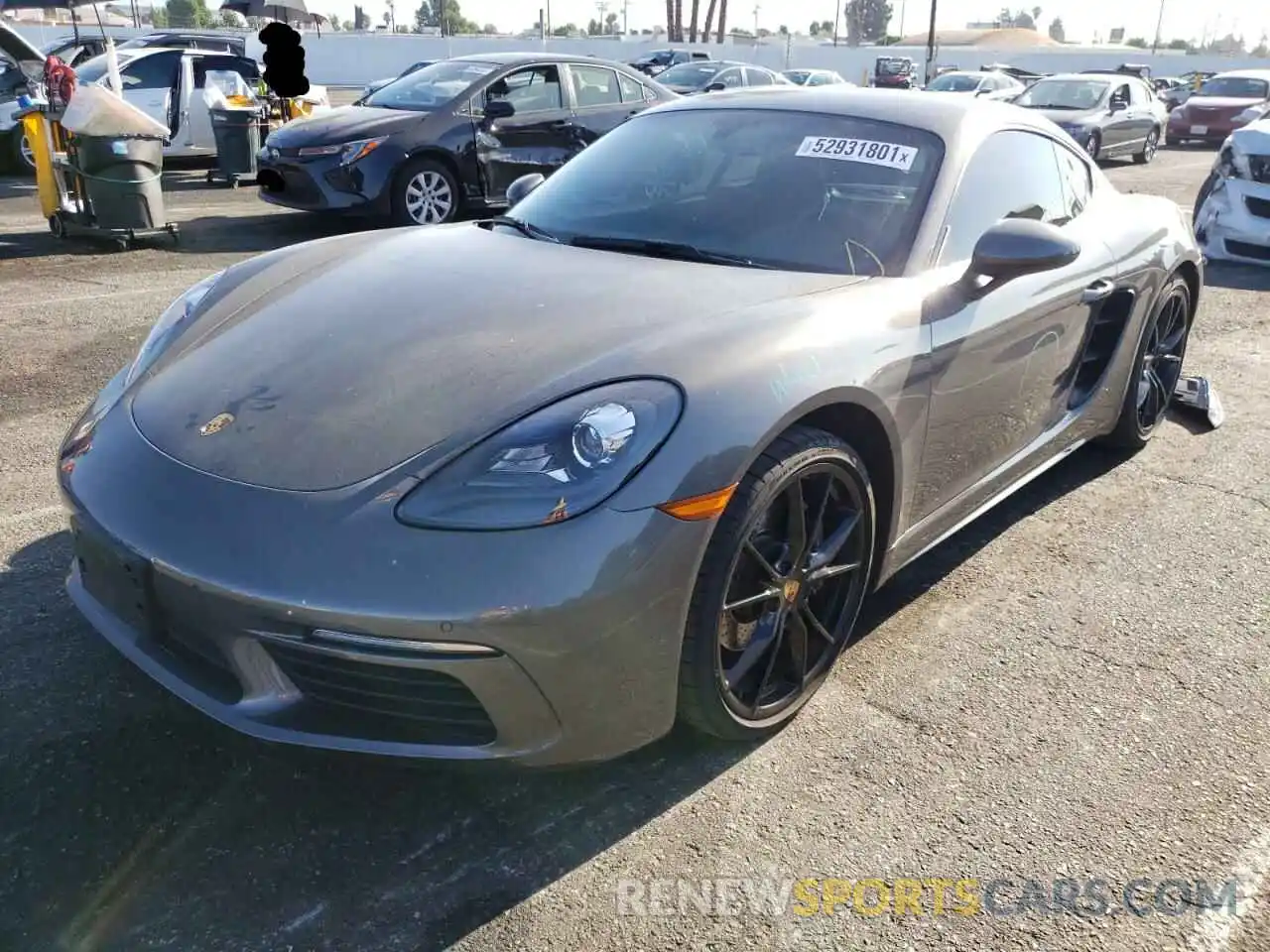 2 Photograph of a damaged car WP0AA2A82KS261008 PORSCHE CAYMAN 2019