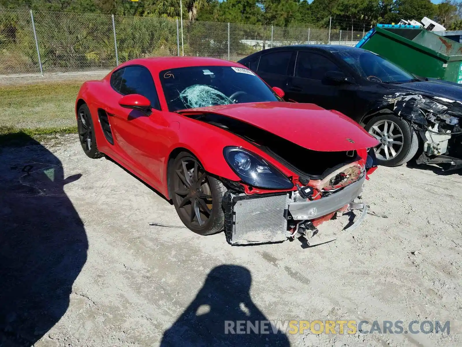 1 Photograph of a damaged car WP0AA2A87KS260436 PORSCHE CAYMAN 2019