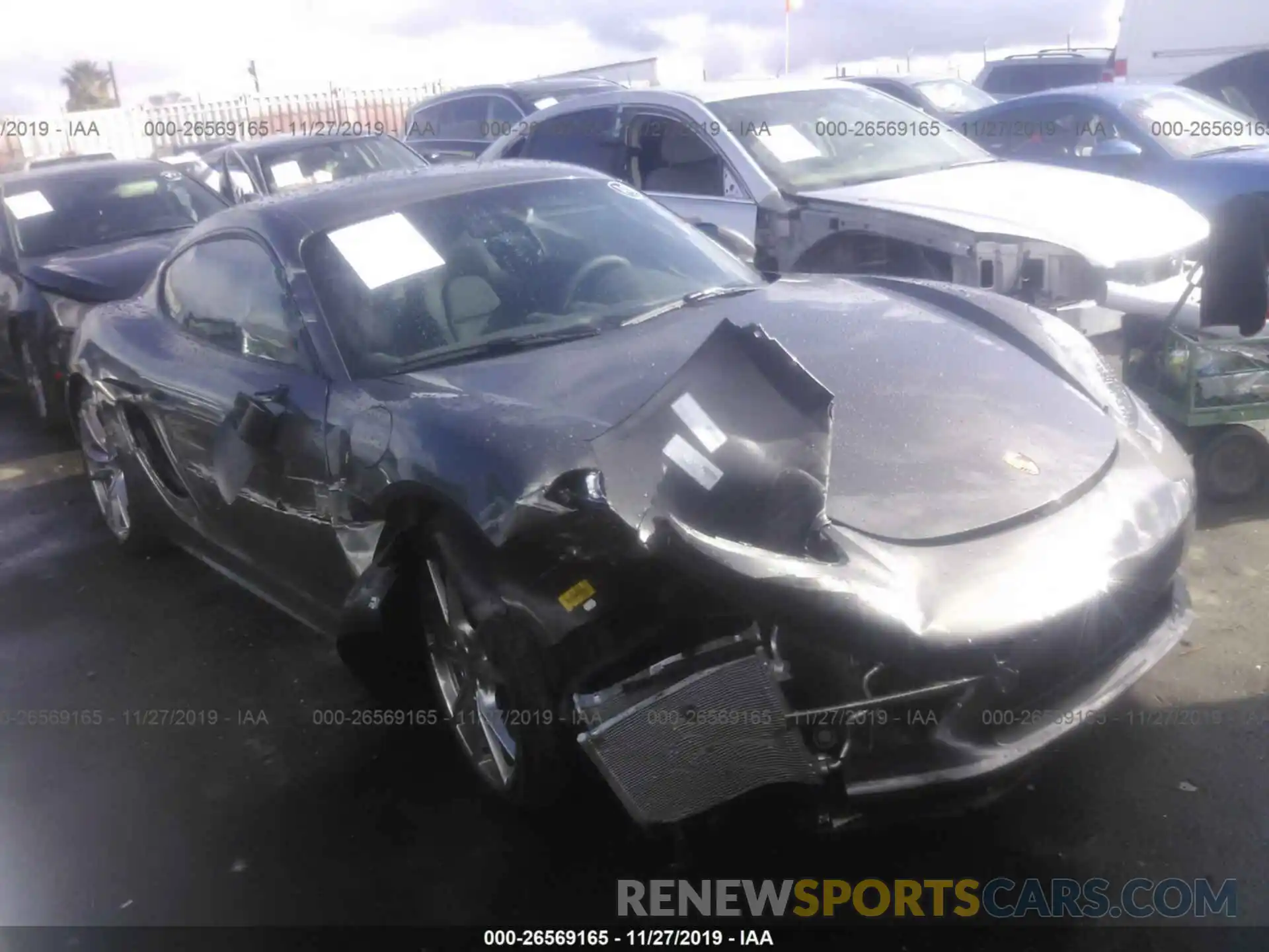 1 Photograph of a damaged car WP0AA2A8XKS261449 PORSCHE CAYMAN 2019