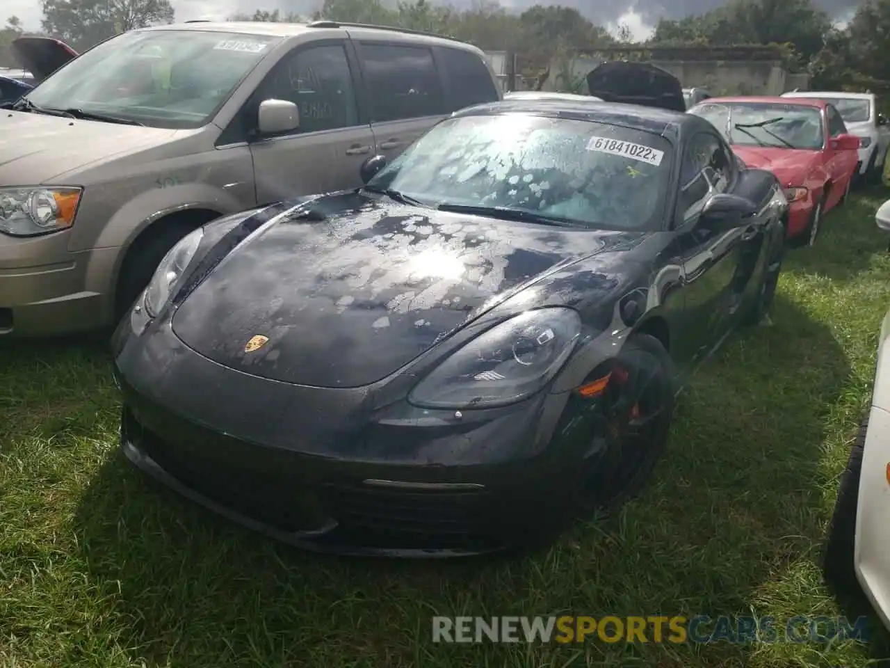 2 Photograph of a damaged car WP0AB2A82KS278839 PORSCHE CAYMAN 2019