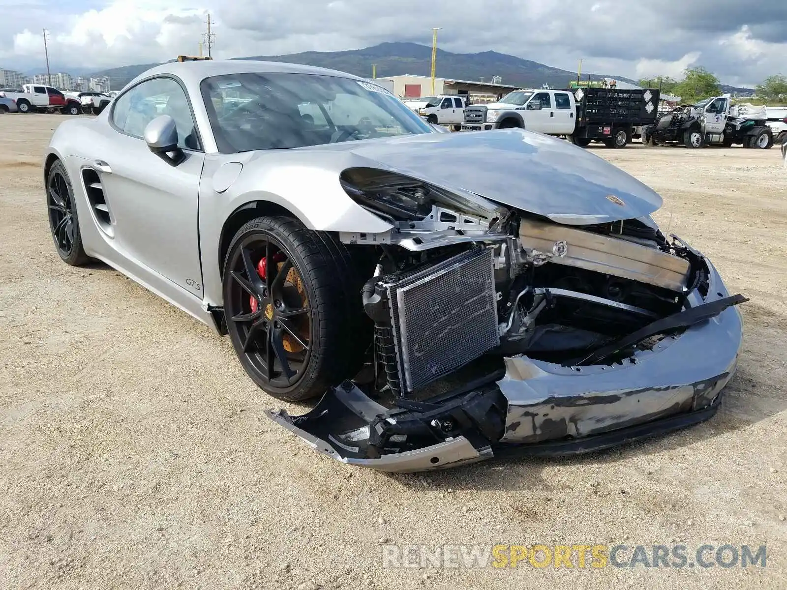 1 Photograph of a damaged car WP0AB2A86KS278097 PORSCHE CAYMAN 2019