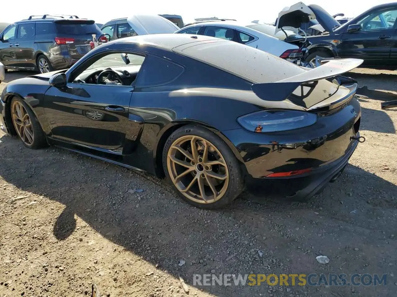 2 Photograph of a damaged car WP0AC2A88LK289651 PORSCHE CAYMAN 2020