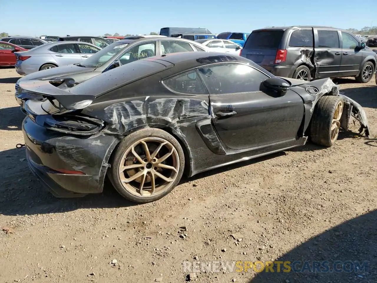 3 Photograph of a damaged car WP0AC2A88LK289651 PORSCHE CAYMAN 2020