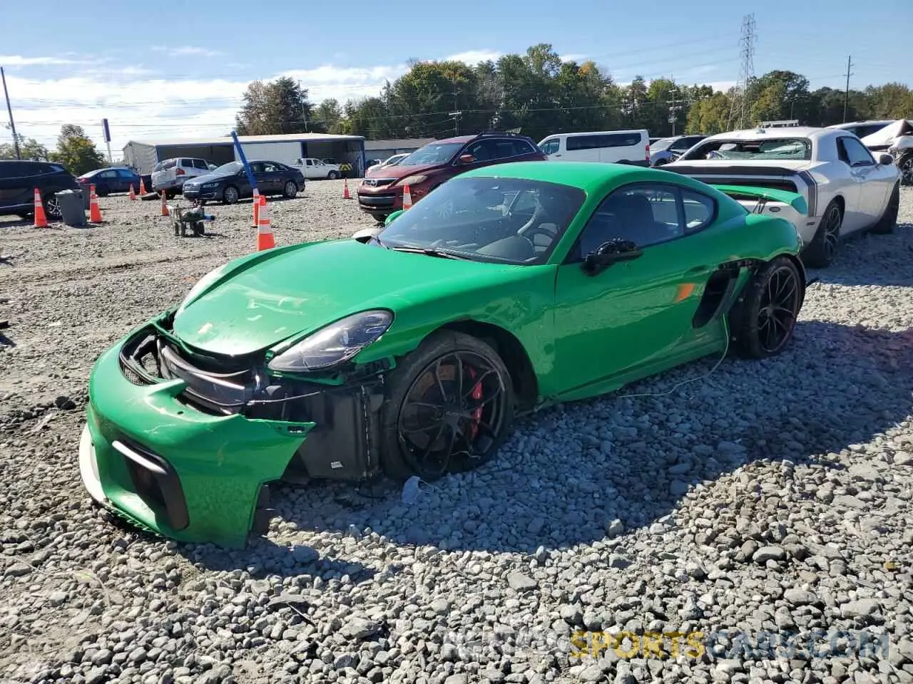 1 Photograph of a damaged car WP0AC2A84MK289230 PORSCHE CAYMAN 2021