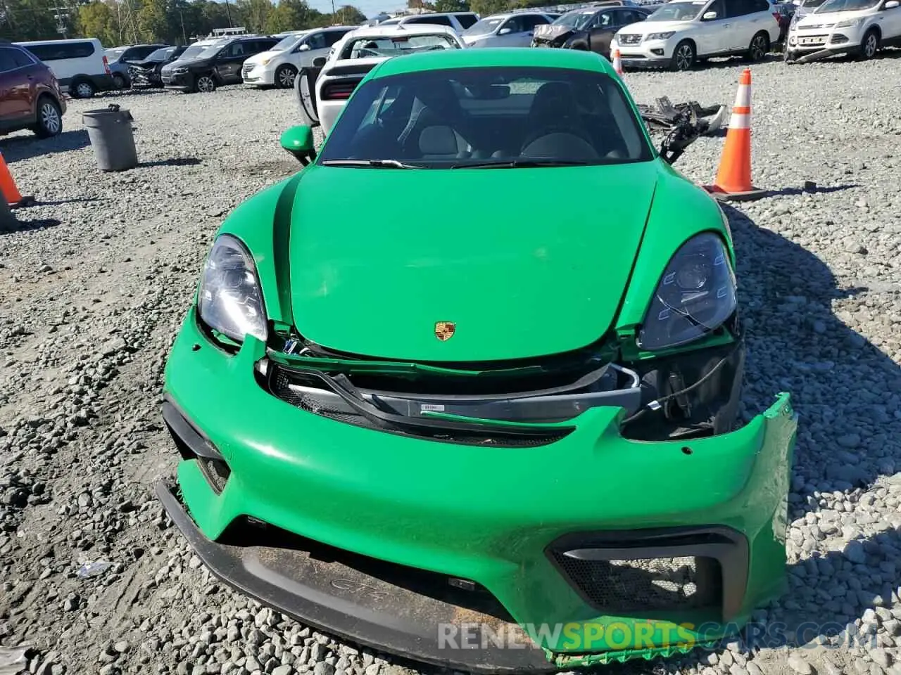 5 Photograph of a damaged car WP0AC2A84MK289230 PORSCHE CAYMAN 2021