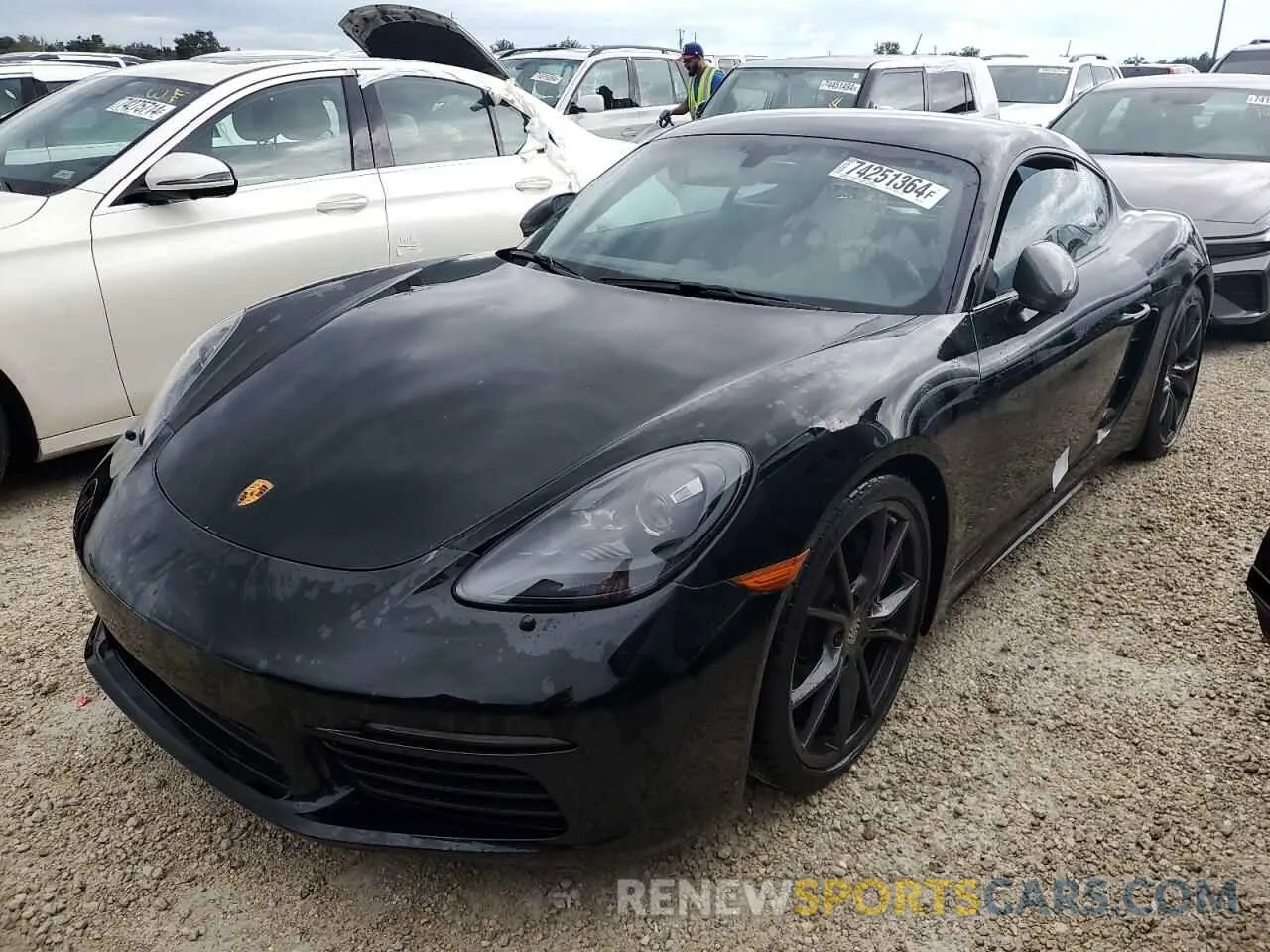 1 Photograph of a damaged car WP0AA2A80NS255177 PORSCHE CAYMAN 2022