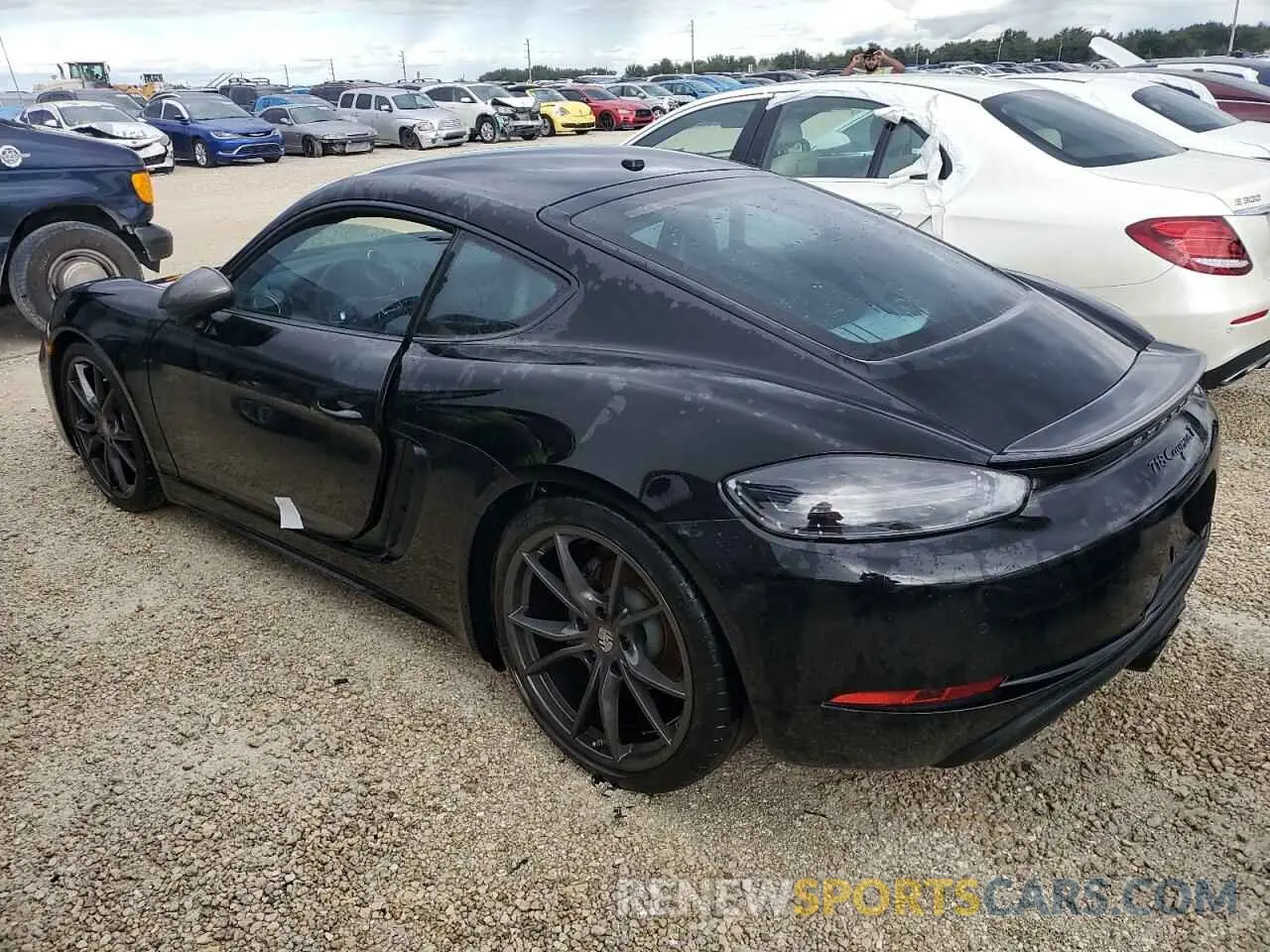 2 Photograph of a damaged car WP0AA2A80NS255177 PORSCHE CAYMAN 2022