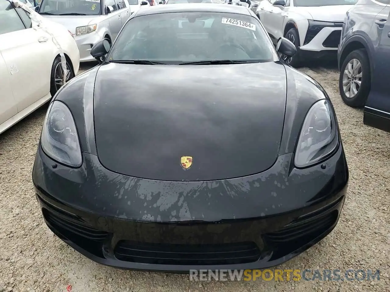 5 Photograph of a damaged car WP0AA2A80NS255177 PORSCHE CAYMAN 2022