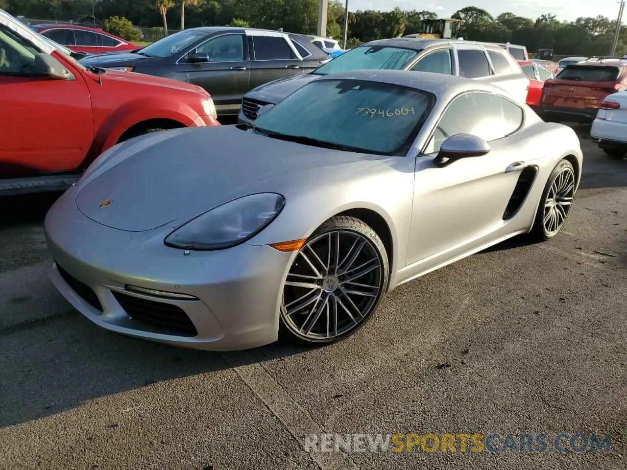 1 Photograph of a damaged car WP0AA2A84NS255294 PORSCHE CAYMAN 2022