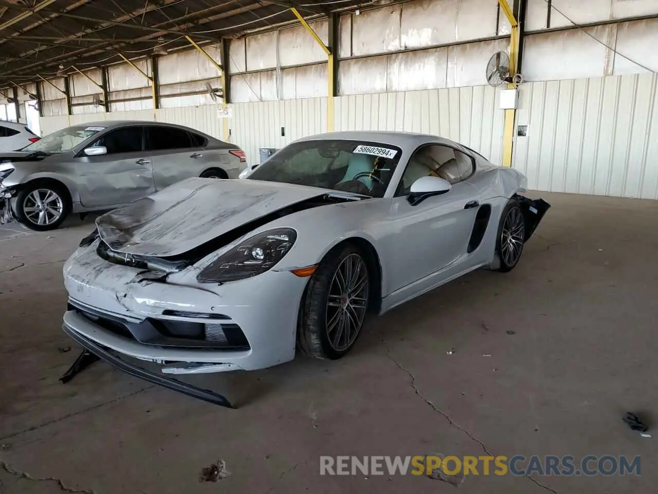1 Photograph of a damaged car WP0AD2A80NS268065 PORSCHE CAYMAN 2022