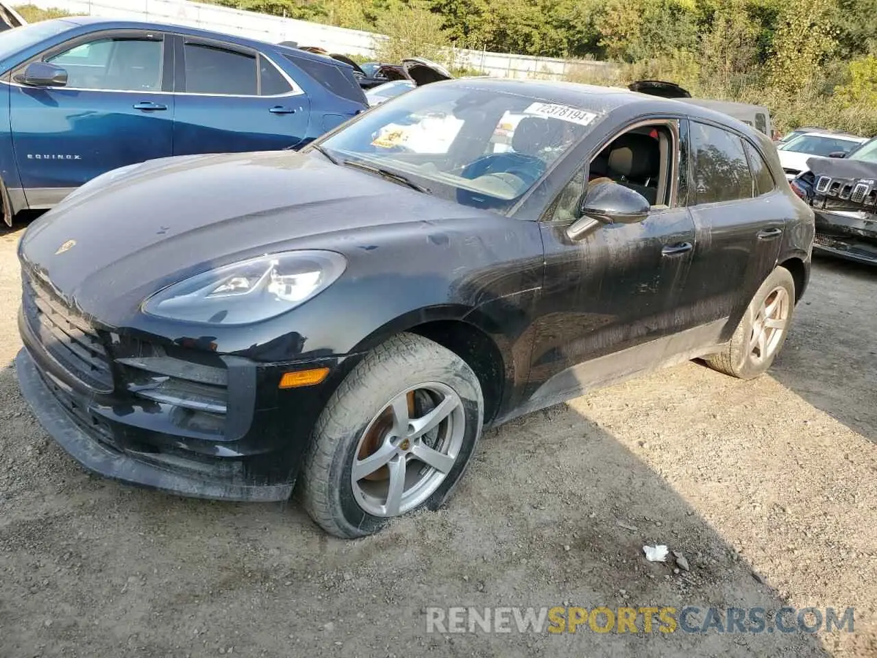 1 Photograph of a damaged car WP1AA2A56KLB04385 PORSCHE MACAN 2019