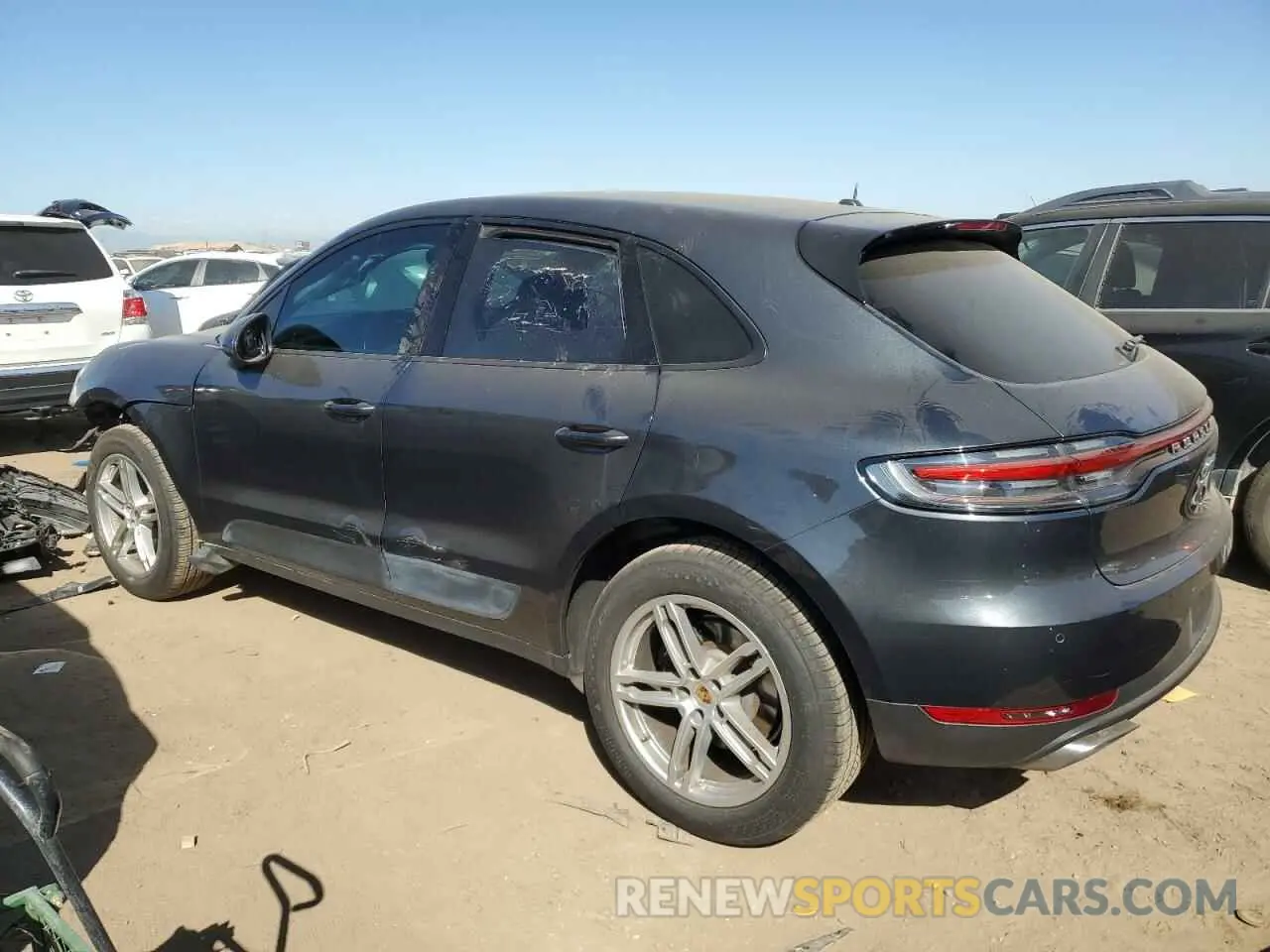 2 Photograph of a damaged car WP1AA2A59KLB03392 PORSCHE MACAN 2019