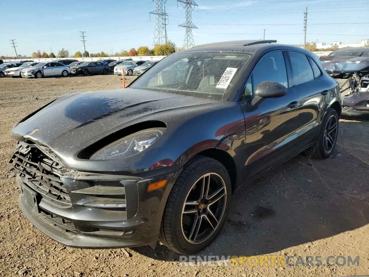 1 Photograph of a damaged car WP1AA2A5XKLB00596 PORSCHE MACAN 2019