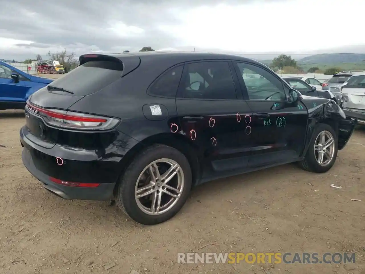 3 Photograph of a damaged car WP1AA2A5XKLB09430 PORSCHE MACAN 2019