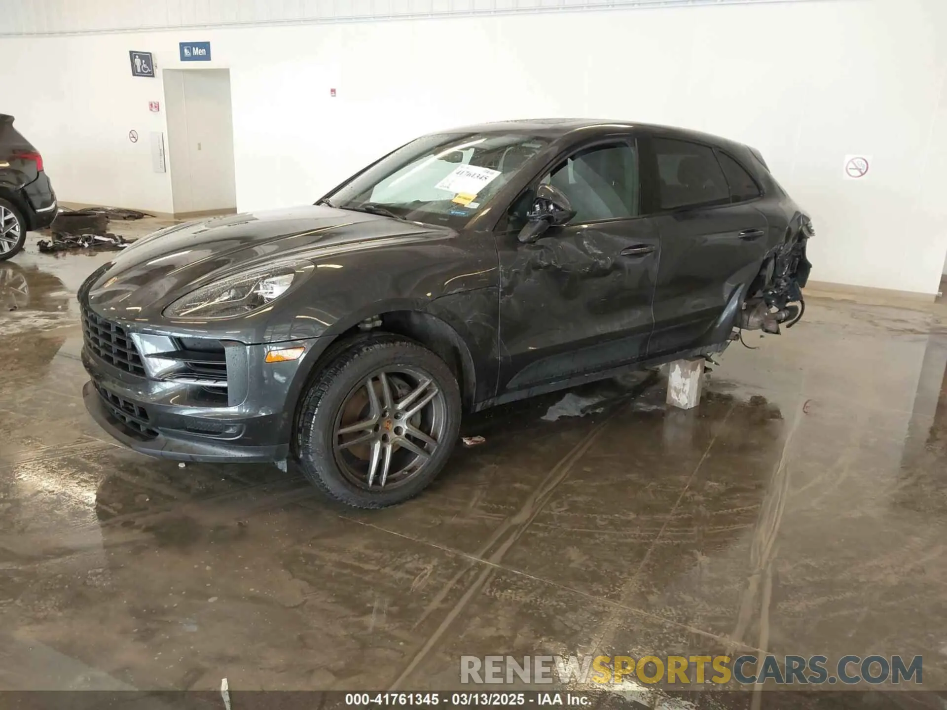 2 Photograph of a damaged car WP1AB2A55KLB30196 PORSCHE MACAN 2019