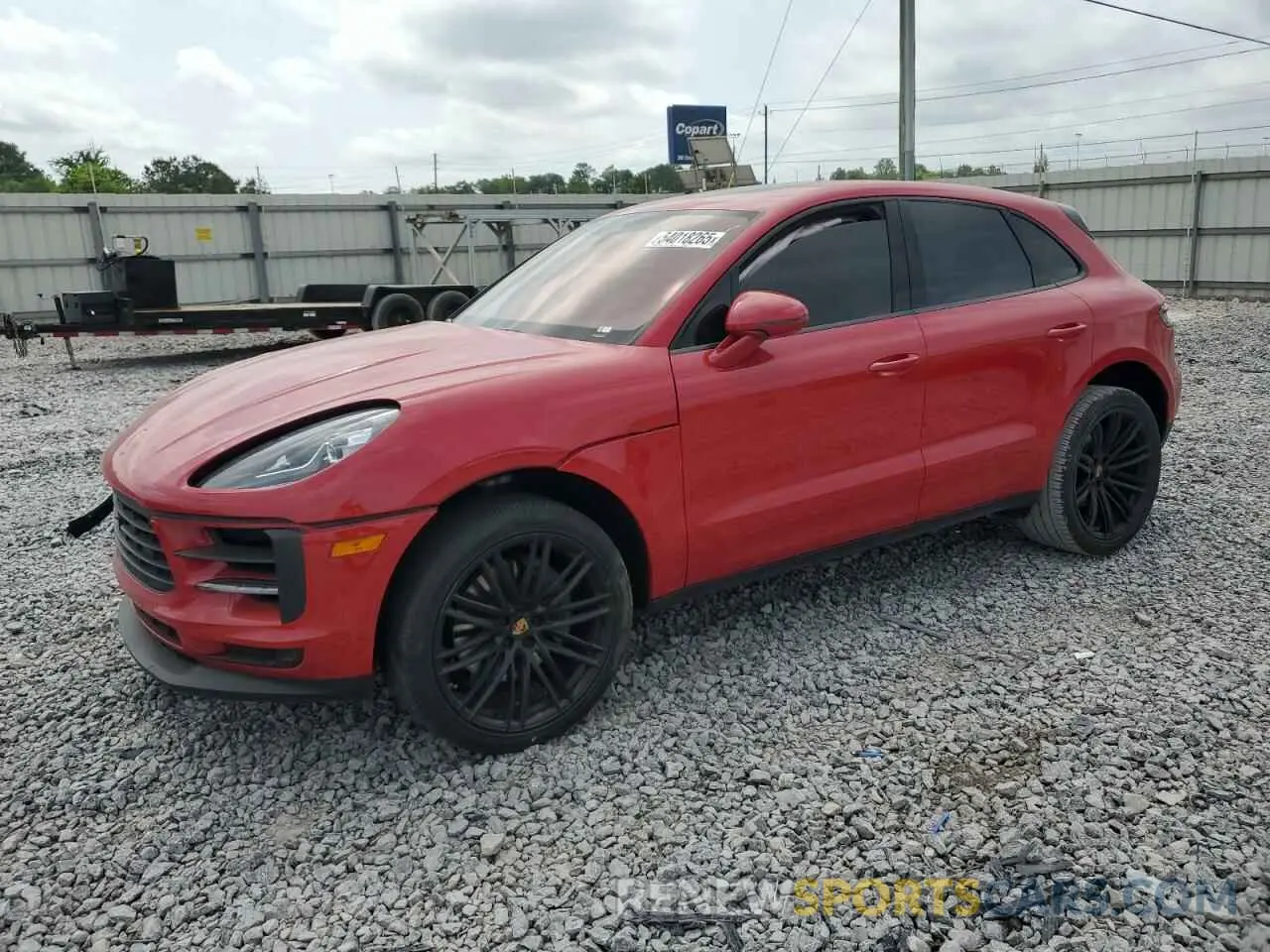 1 Photograph of a damaged car WP1AB2A56KLB30885 PORSCHE MACAN 2019