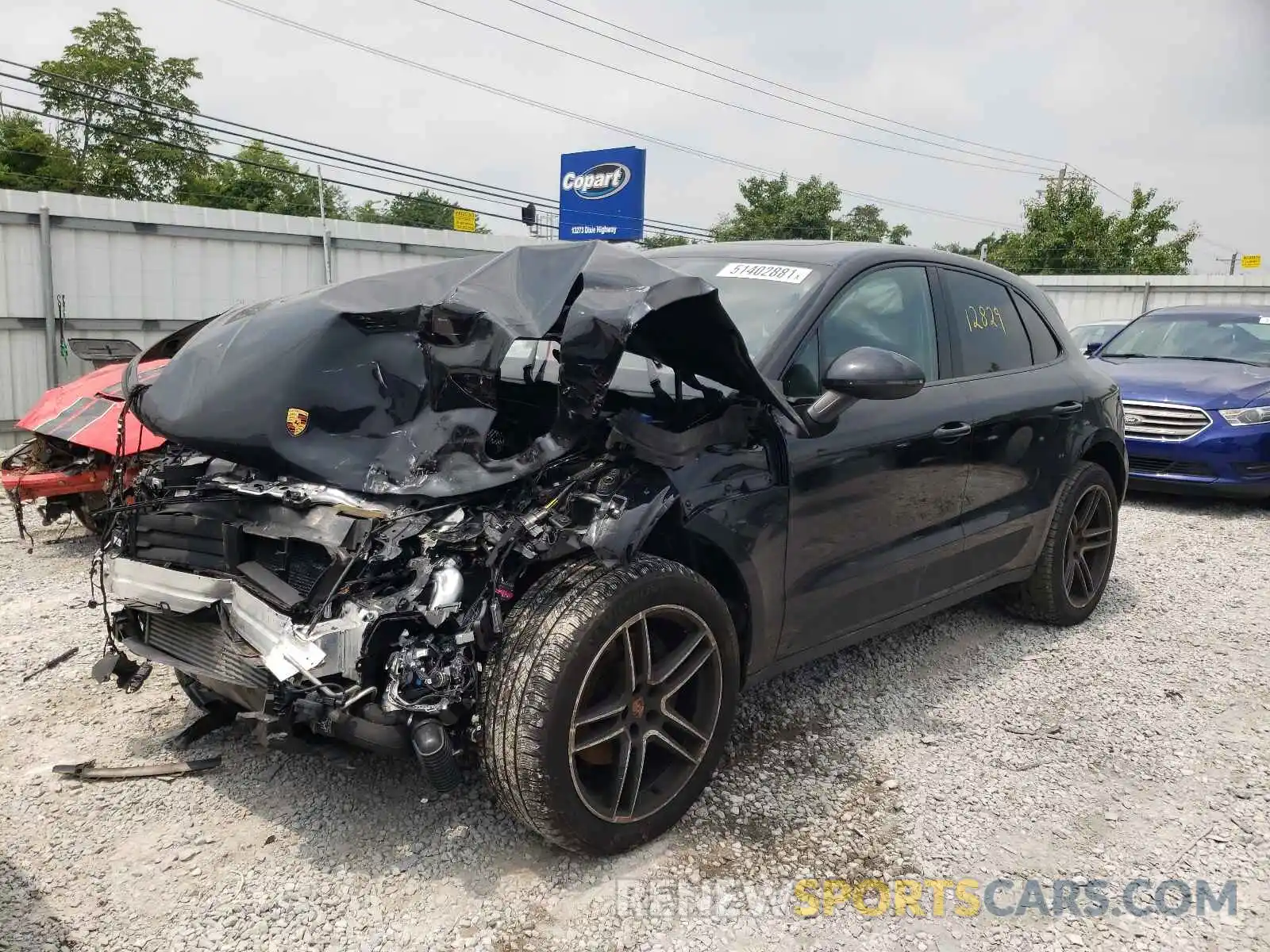 2 Photograph of a damaged car WP1AA2A51LLB01749 PORSCHE MACAN 2020