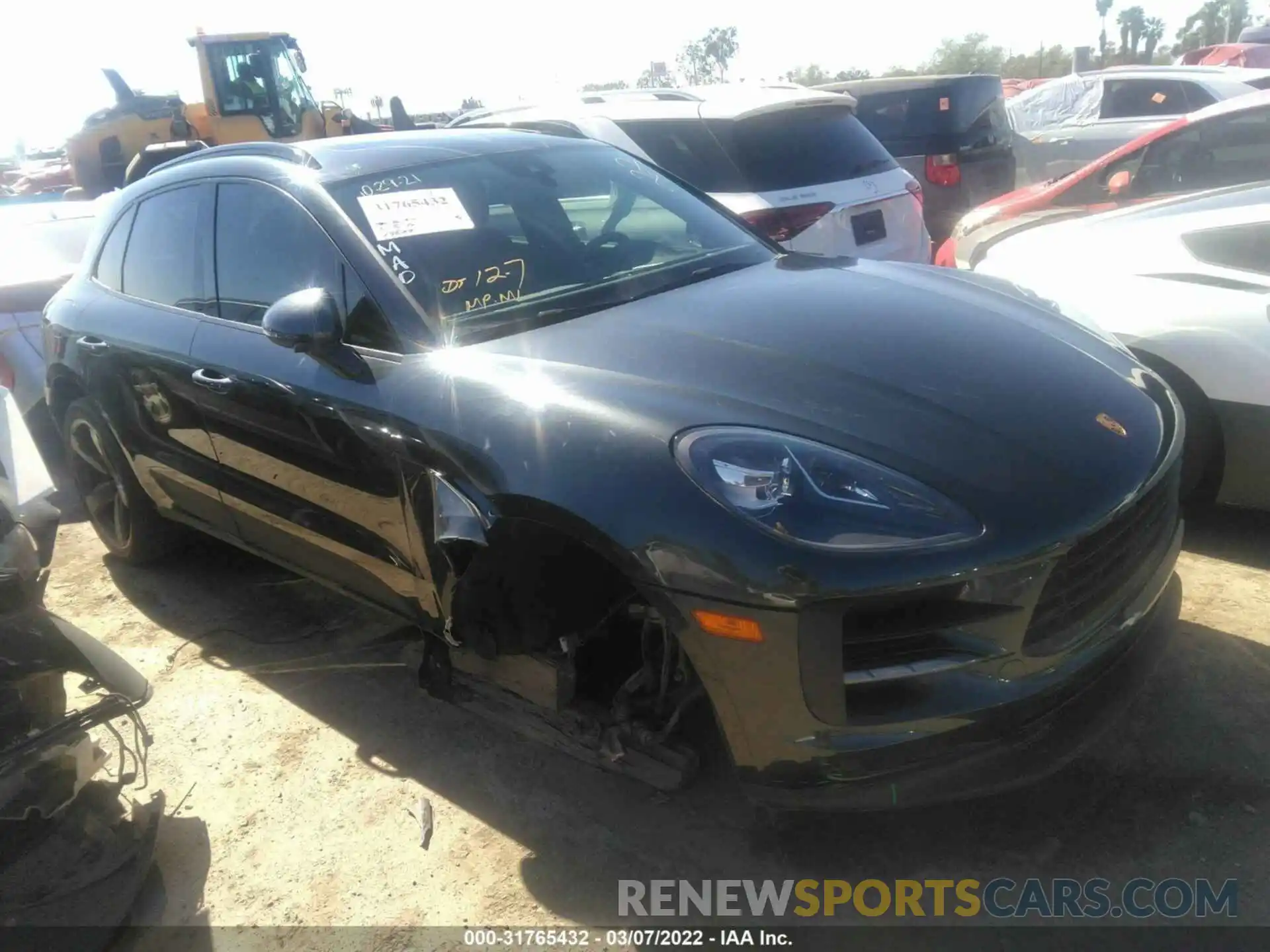 1 Photograph of a damaged car WP1AA2A53LLB03308 PORSCHE MACAN 2020