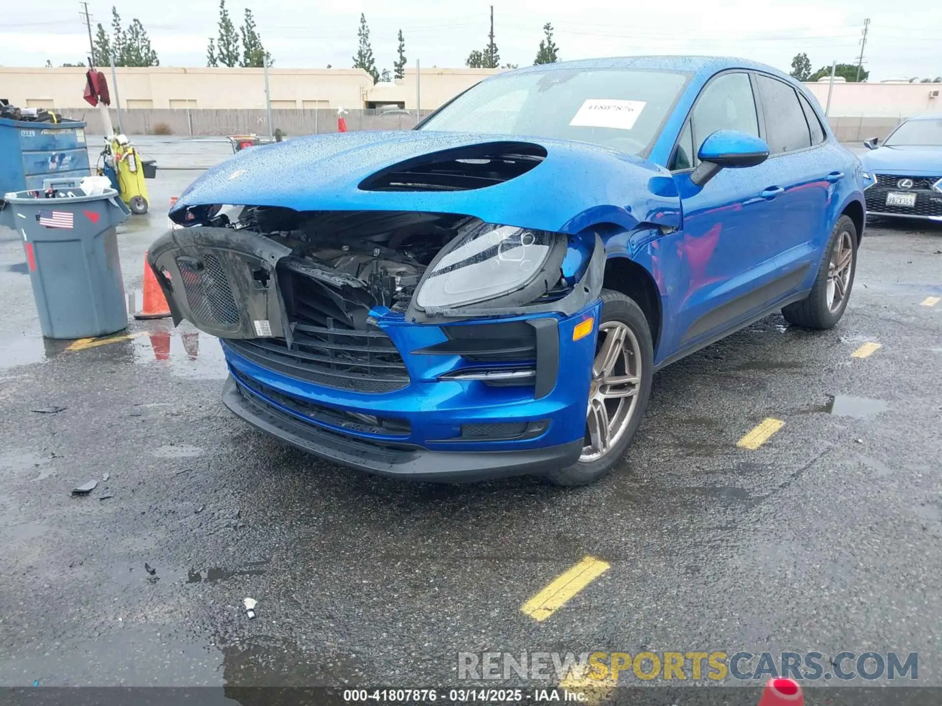 2 Photograph of a damaged car WP1AA2A53LLB11778 PORSCHE MACAN 2020