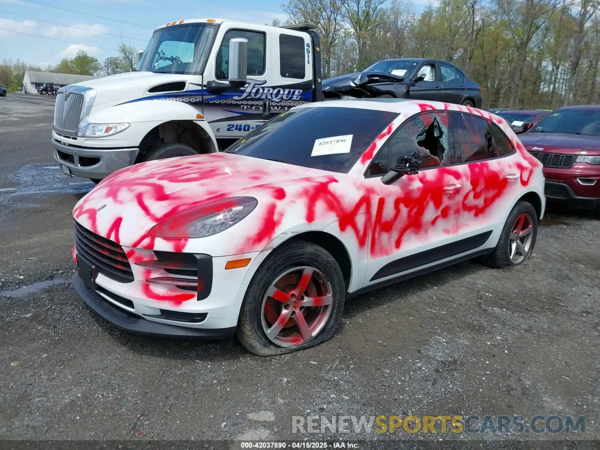 2 Photograph of a damaged car WP1AA2A55LLB05187 PORSCHE MACAN 2020