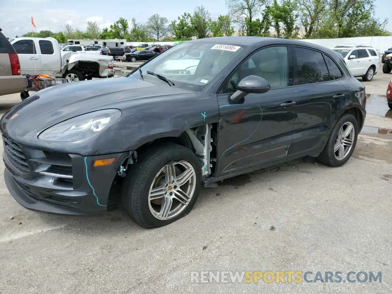 1 Photograph of a damaged car WP1AA2A56LLB11600 PORSCHE MACAN 2020