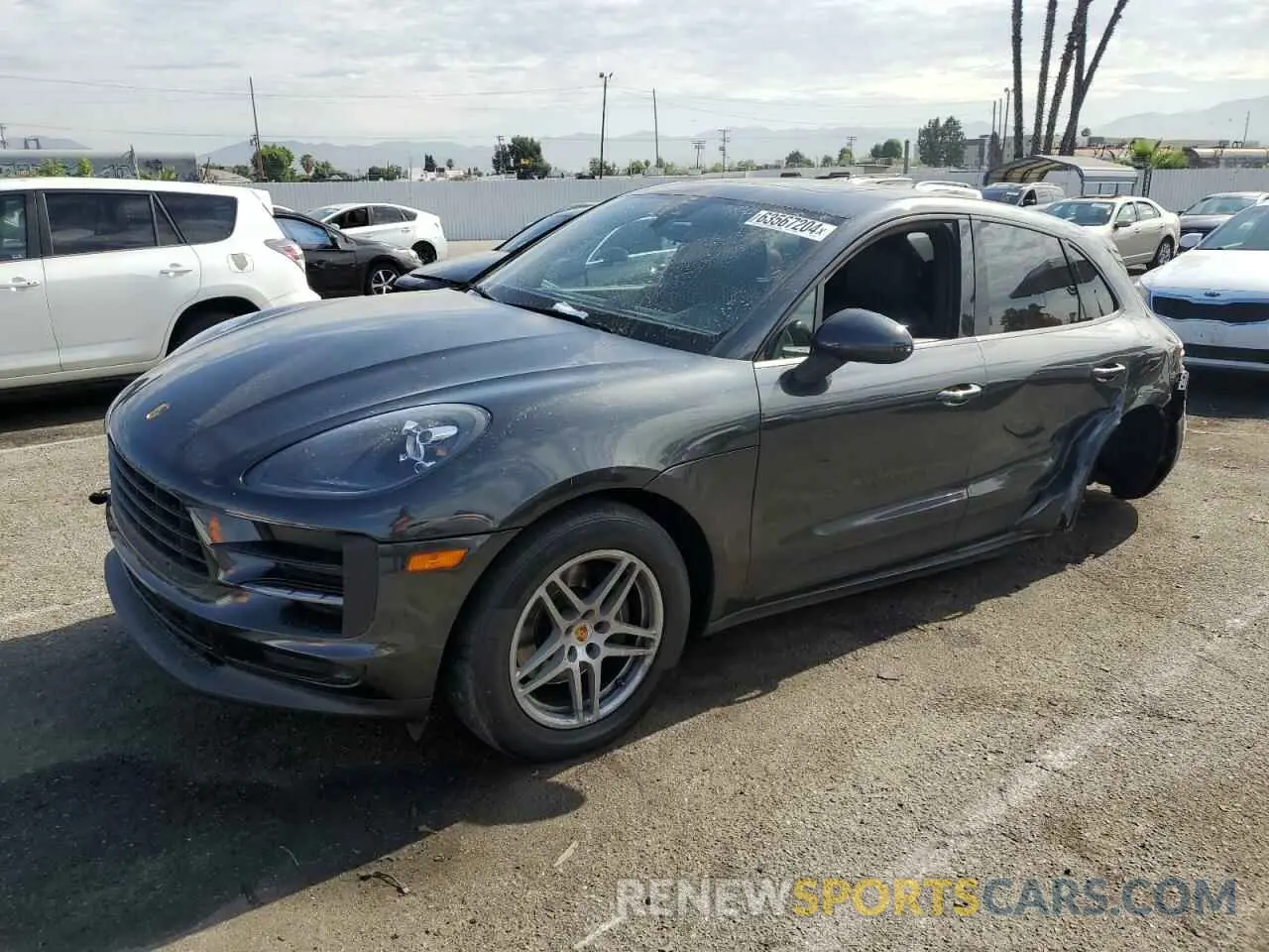 1 Photograph of a damaged car WP1AA2A56LLB14724 PORSCHE MACAN 2020