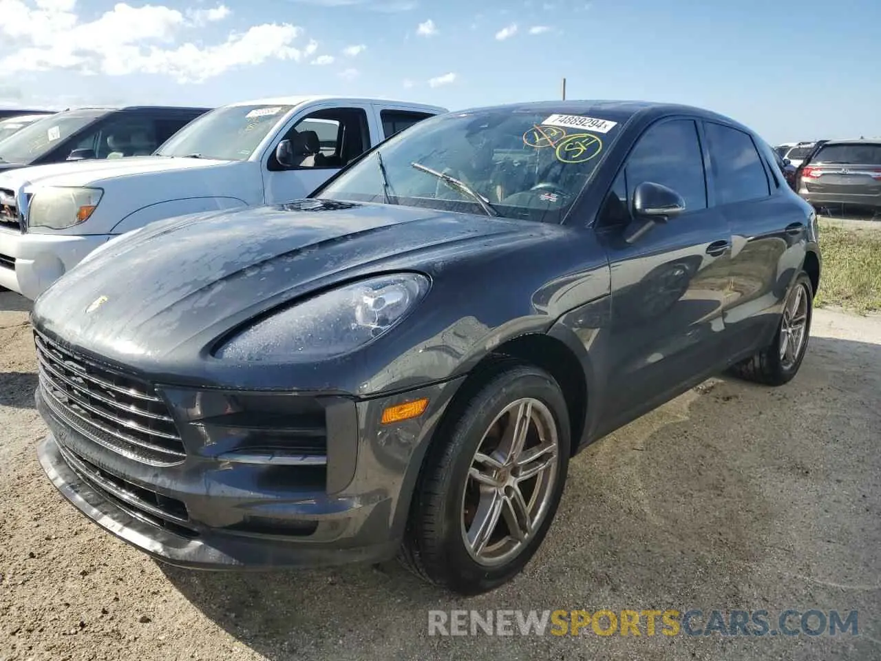 1 Photograph of a damaged car WP1AA2A57LLB07233 PORSCHE MACAN 2020