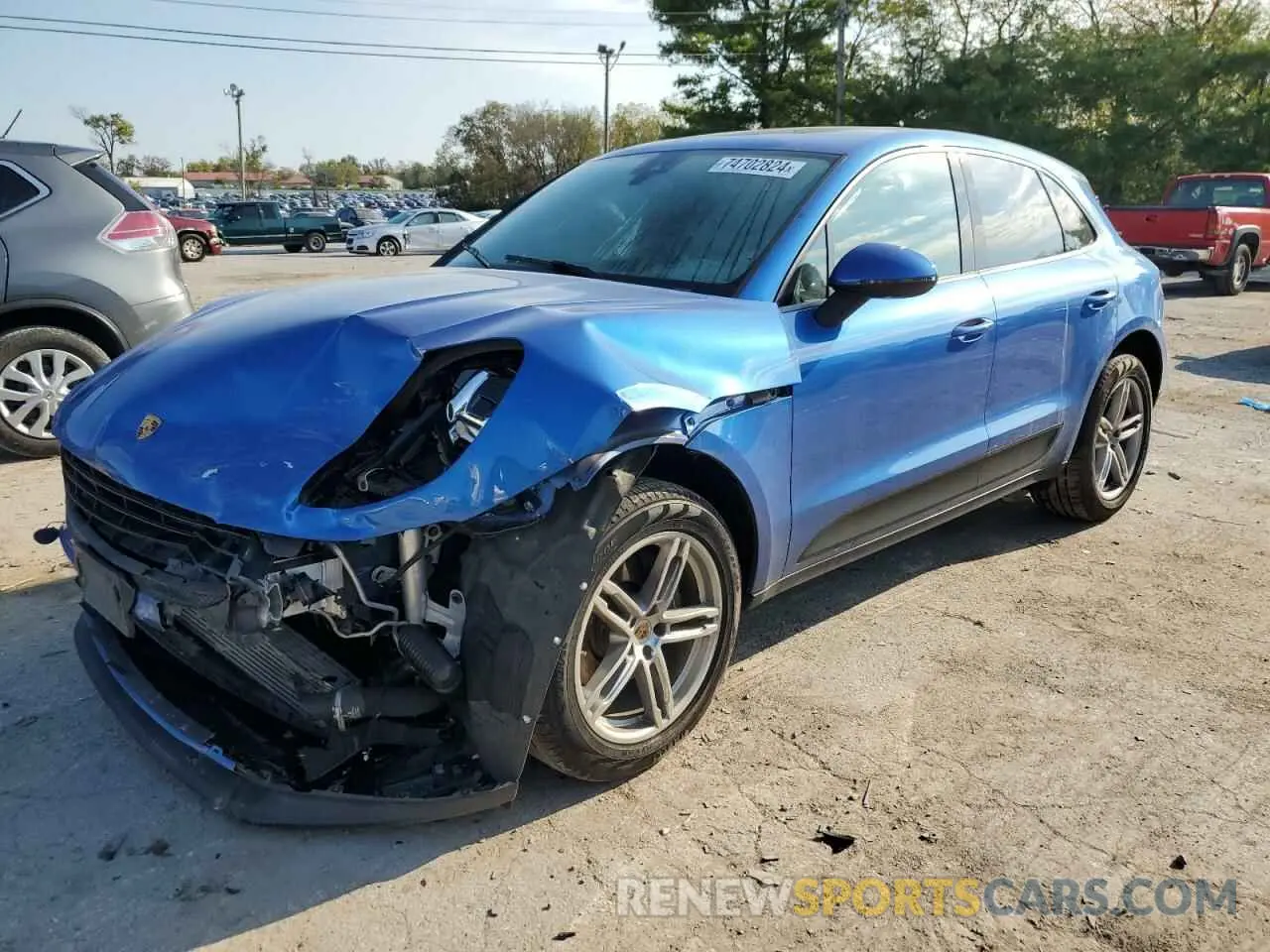 1 Photograph of a damaged car WP1AA2A58LLB09413 PORSCHE MACAN 2020