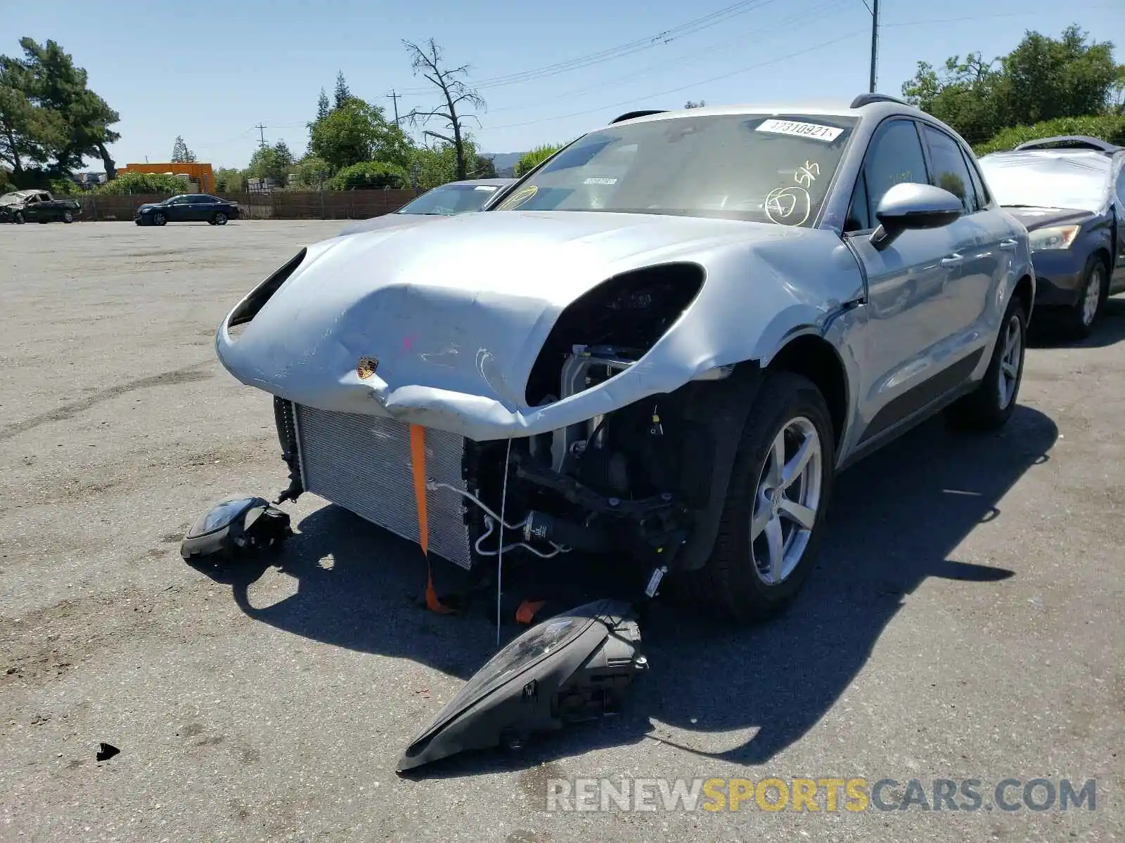 2 Photograph of a damaged car WP1AA2A5XLLB09316 PORSCHE MACAN 2020